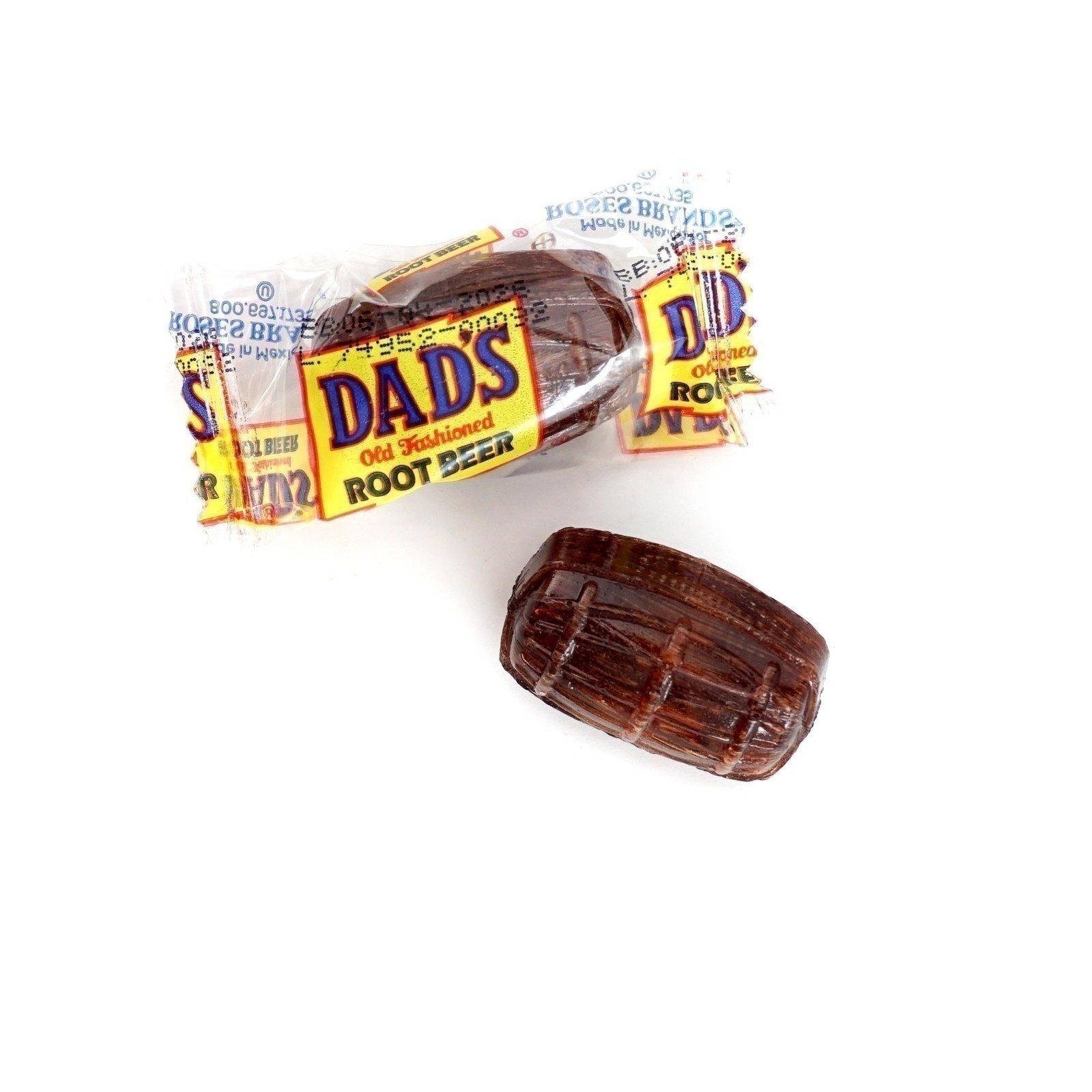 Dad's Root Beer Barrels Hard Candy, 1lb Bulk Bag (Approximately 50 pcs),...