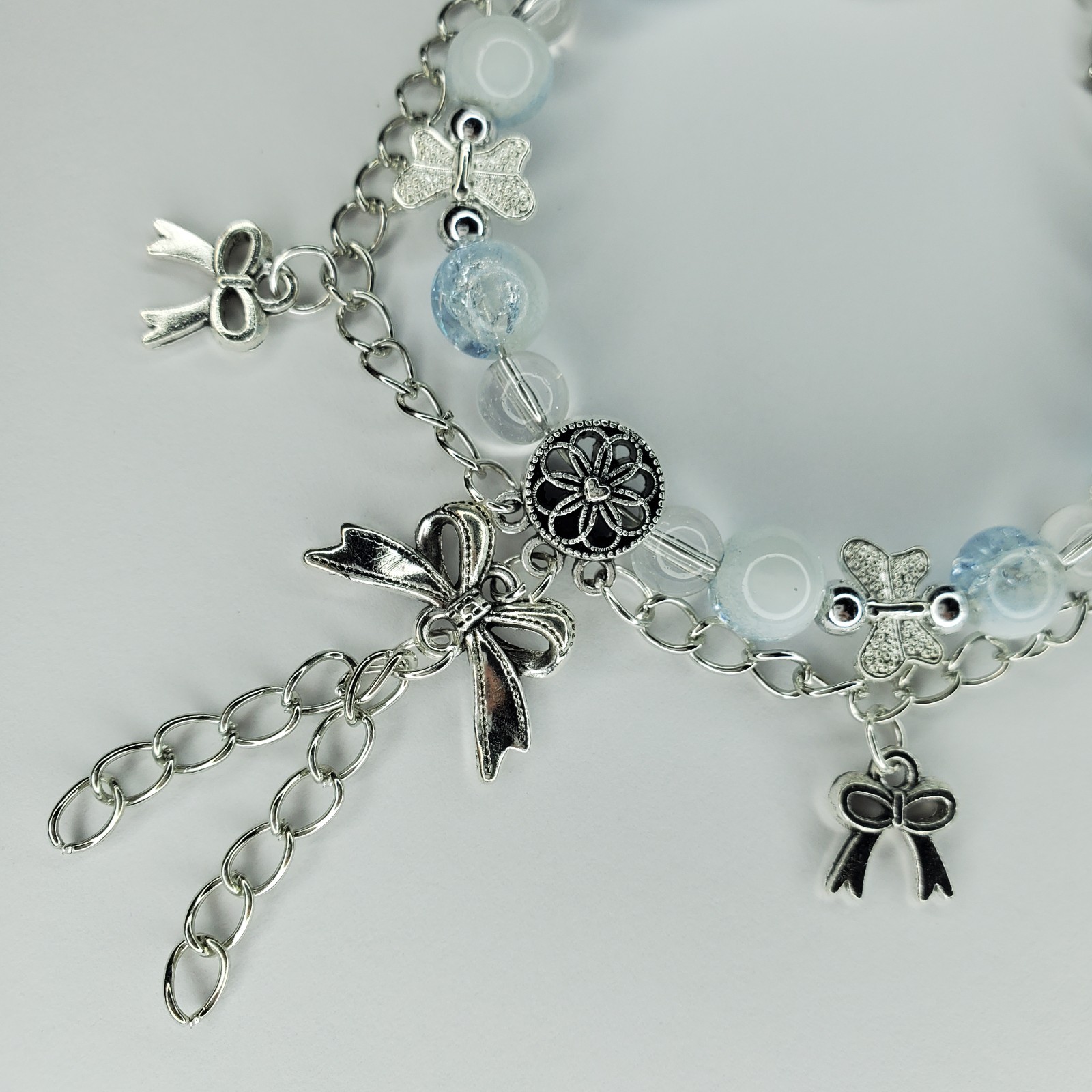 Hand crafted artisan unique gemstone bracelet