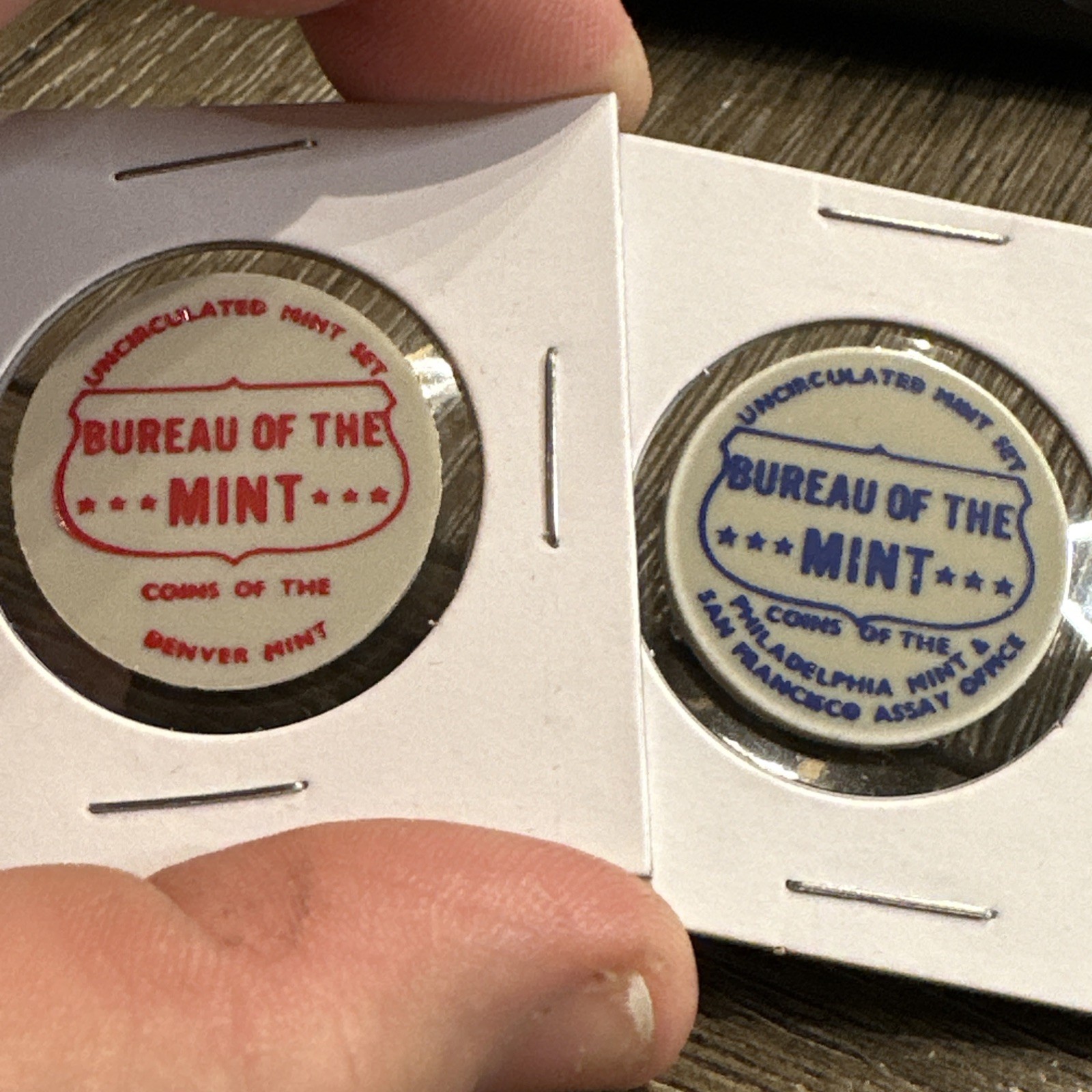 Set of (2) P & D Bureau of the Mint US Tokens - UNCIRCULATED (UNC)