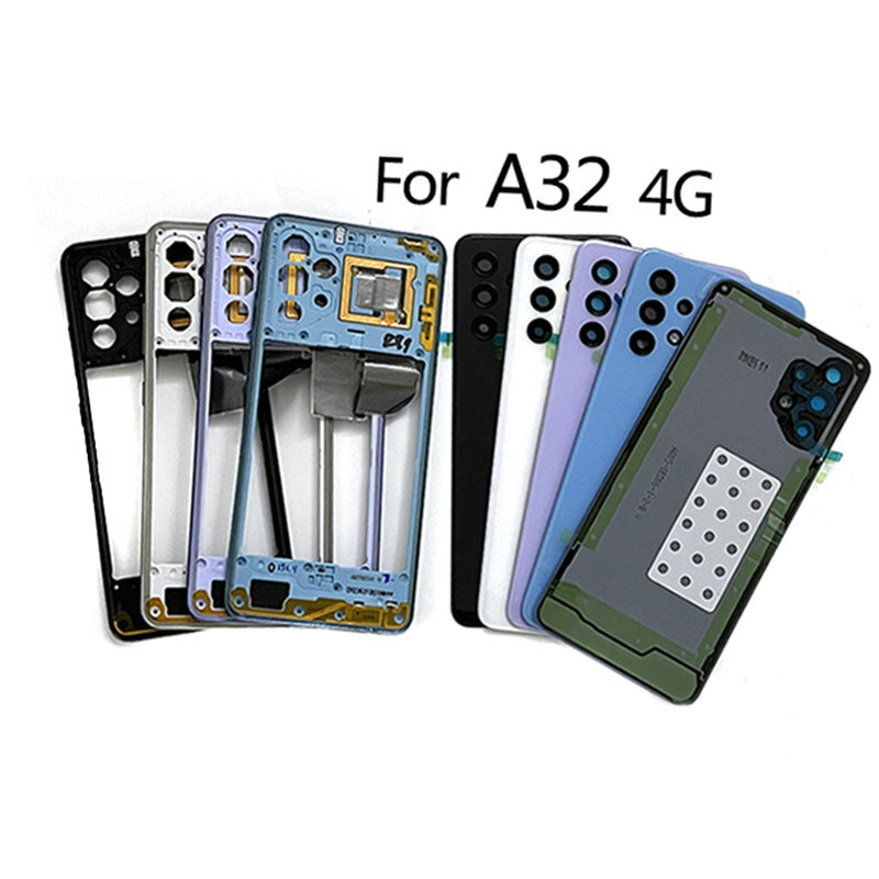 Housing Case Battery Cover +Middle Frame Mid For Samsung A32 4G A325 A32 5G A326
