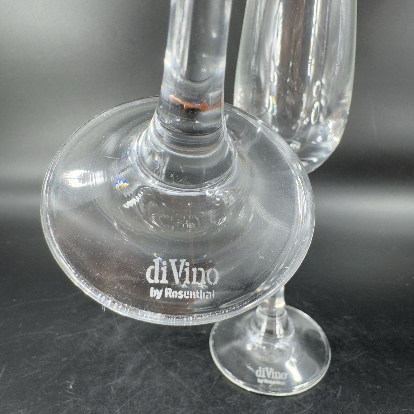 DeVino by Rosenthal Clear Crystal Glasses Hand Blown Small Cups Barware Set 2