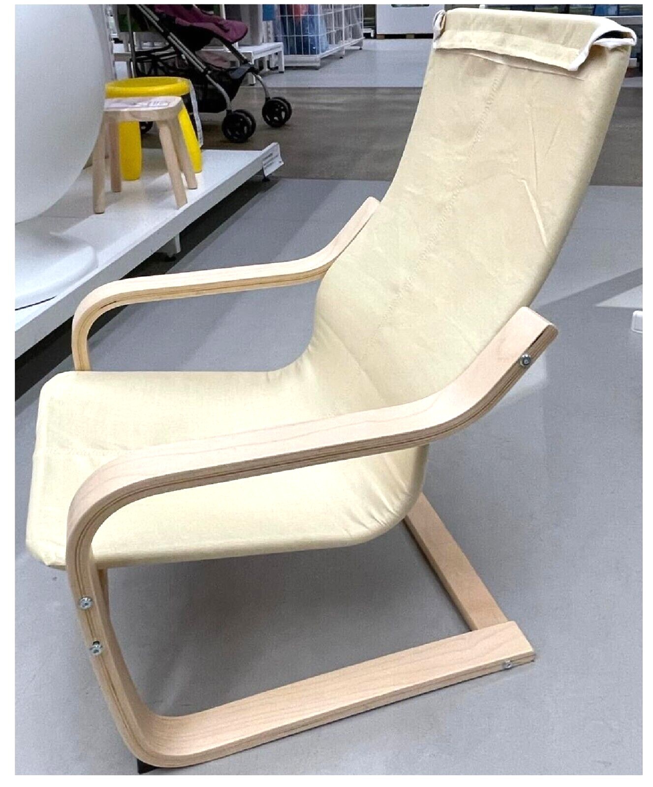 IKea POANG Kids Children's Armchair FRAME ONLY, Birch Veneer POÄNG New