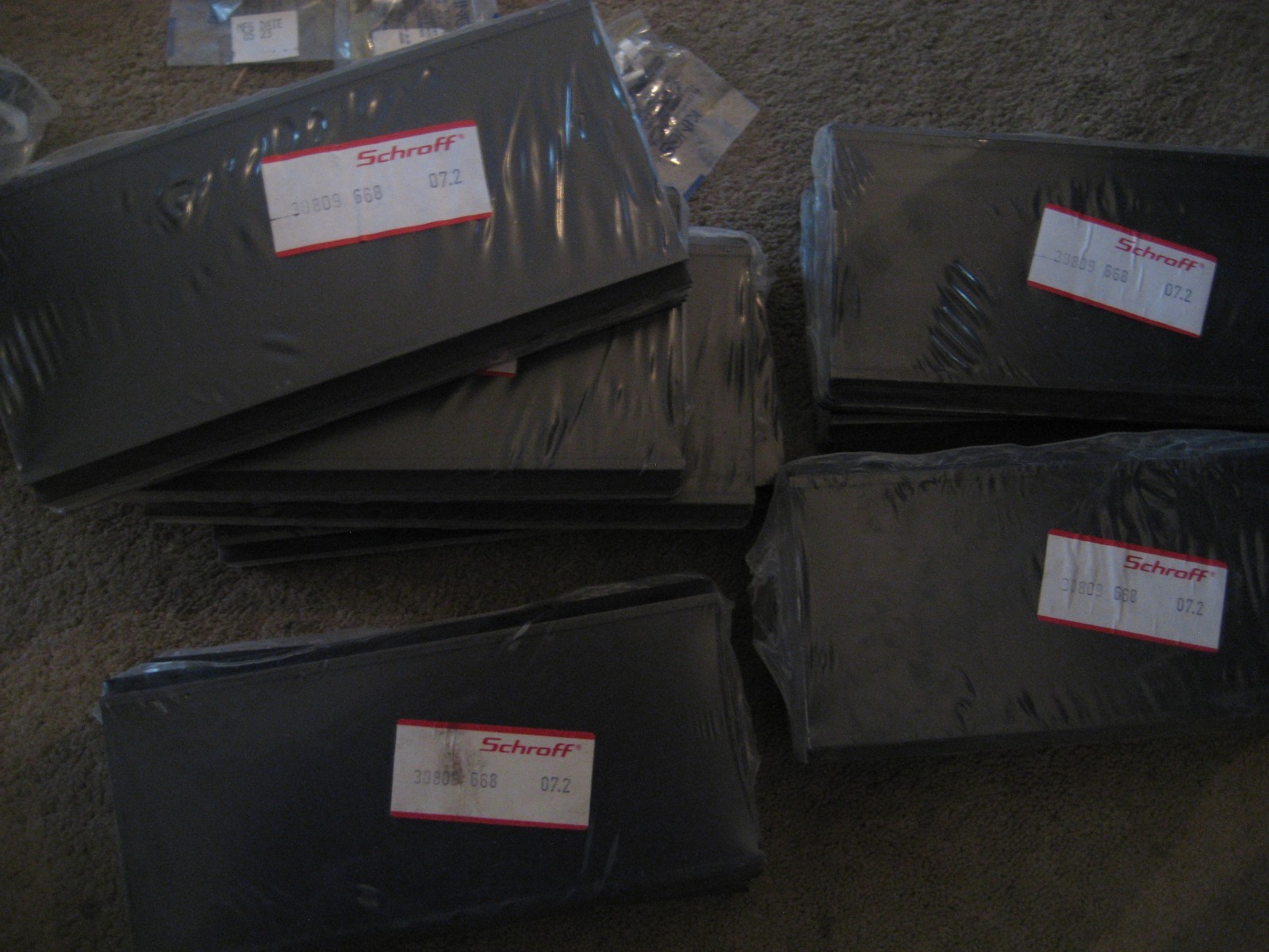 NEW Schroff Cassette 3 HE 7 TE PCB Heat Sink 19" Plug-in LOT of 10  # 30809 668