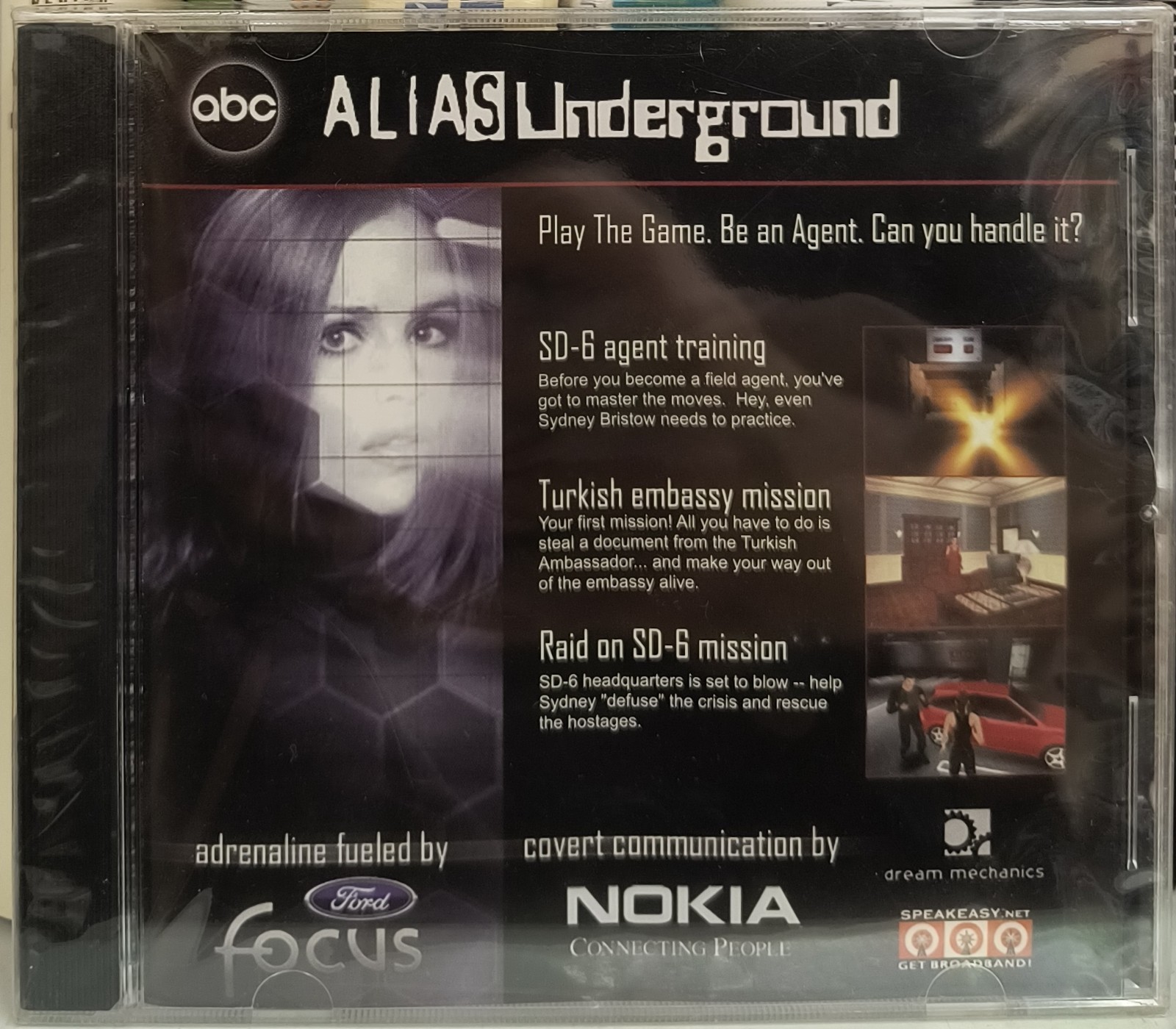 Alias Underground ABC Software CD ROM PC Focus Nokia Game New Sealed