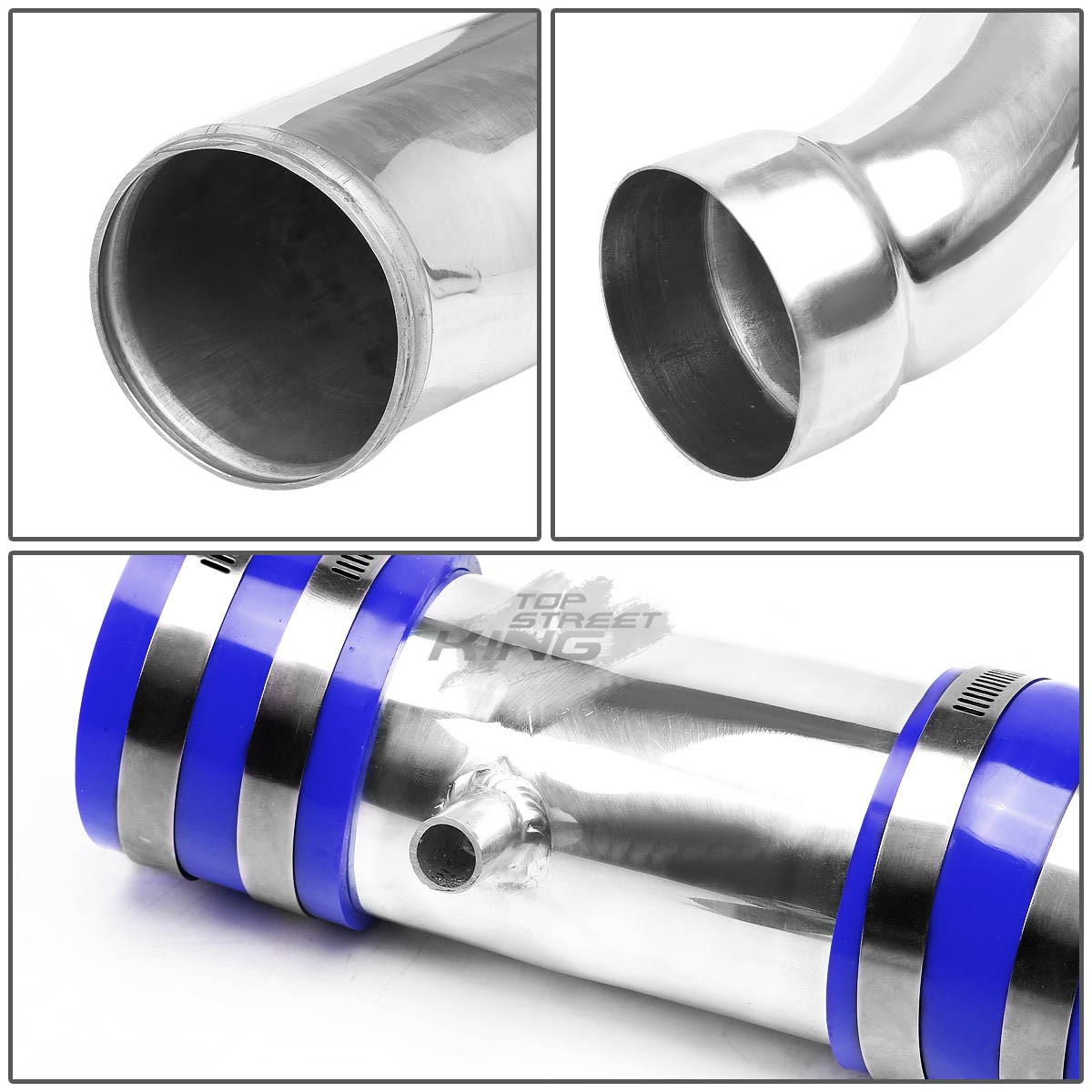 CHROME COLD AIR INTAKE INDUCTION PIPE+BLUE FILTER FOR 02-06 ALTIMA/MAXIMA 3.5