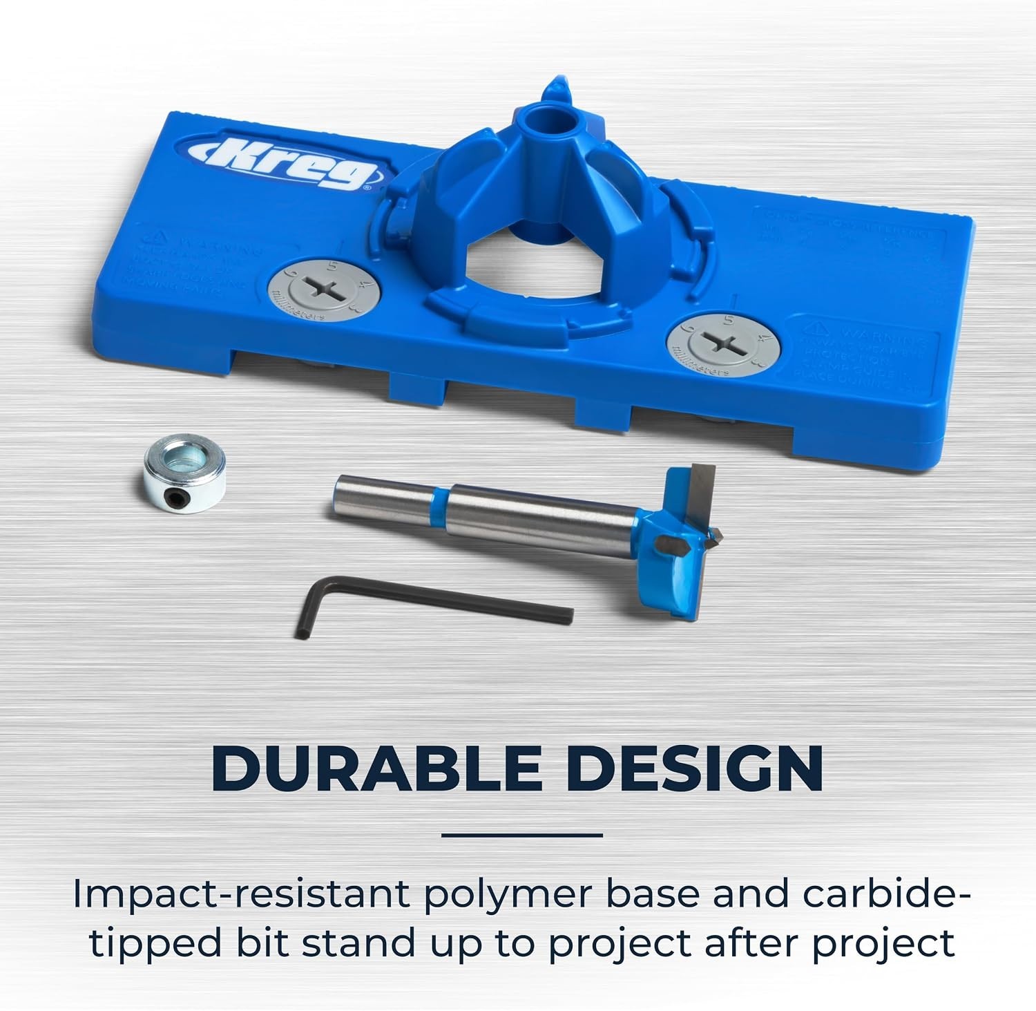Adjustable Concealed Hinge Jig with 35mm Drilling Bit for Cabinet Installations