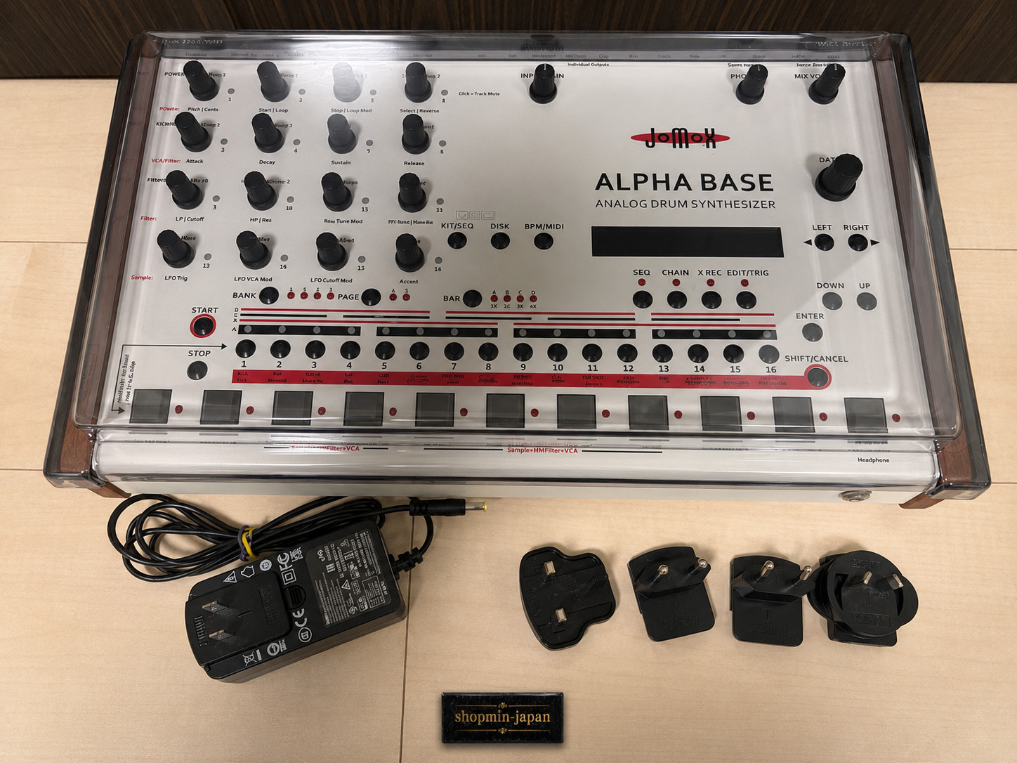 Jomox ALPHA BASE MK1 Analog Drum Synthesizer w/ Decksaver Tested Working japan