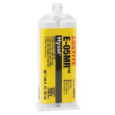 Loctite 1086598 Epoxy Adhesive, E-05Mr Series, Amber, Packet, 1:01 Mix Ratio,
