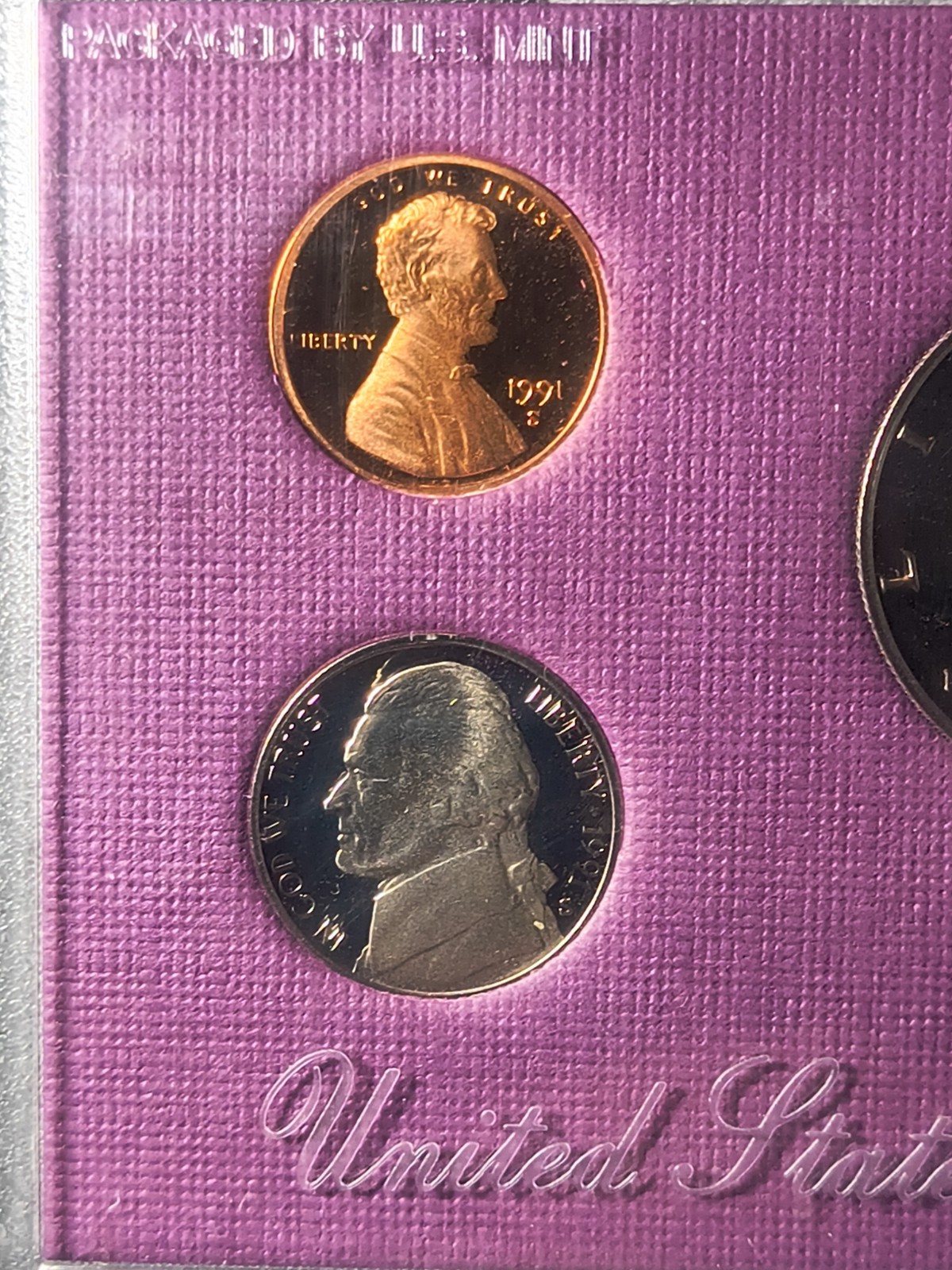1991 - U. S. Mint Proof Set Coins - OGP - COA