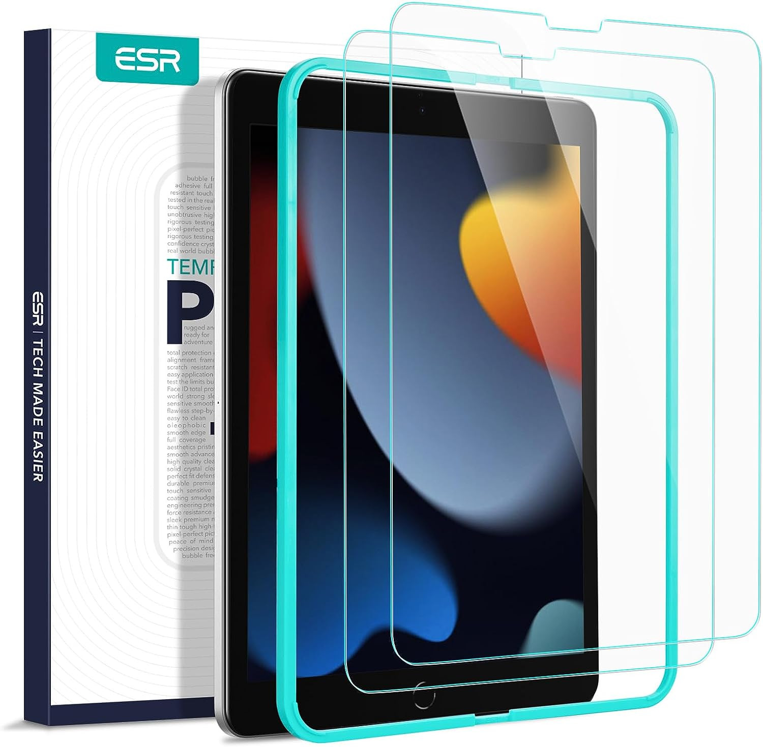 ESR for Ipad 9Th Generation Screen Protector, Tempered Glass Film with Easy Inst