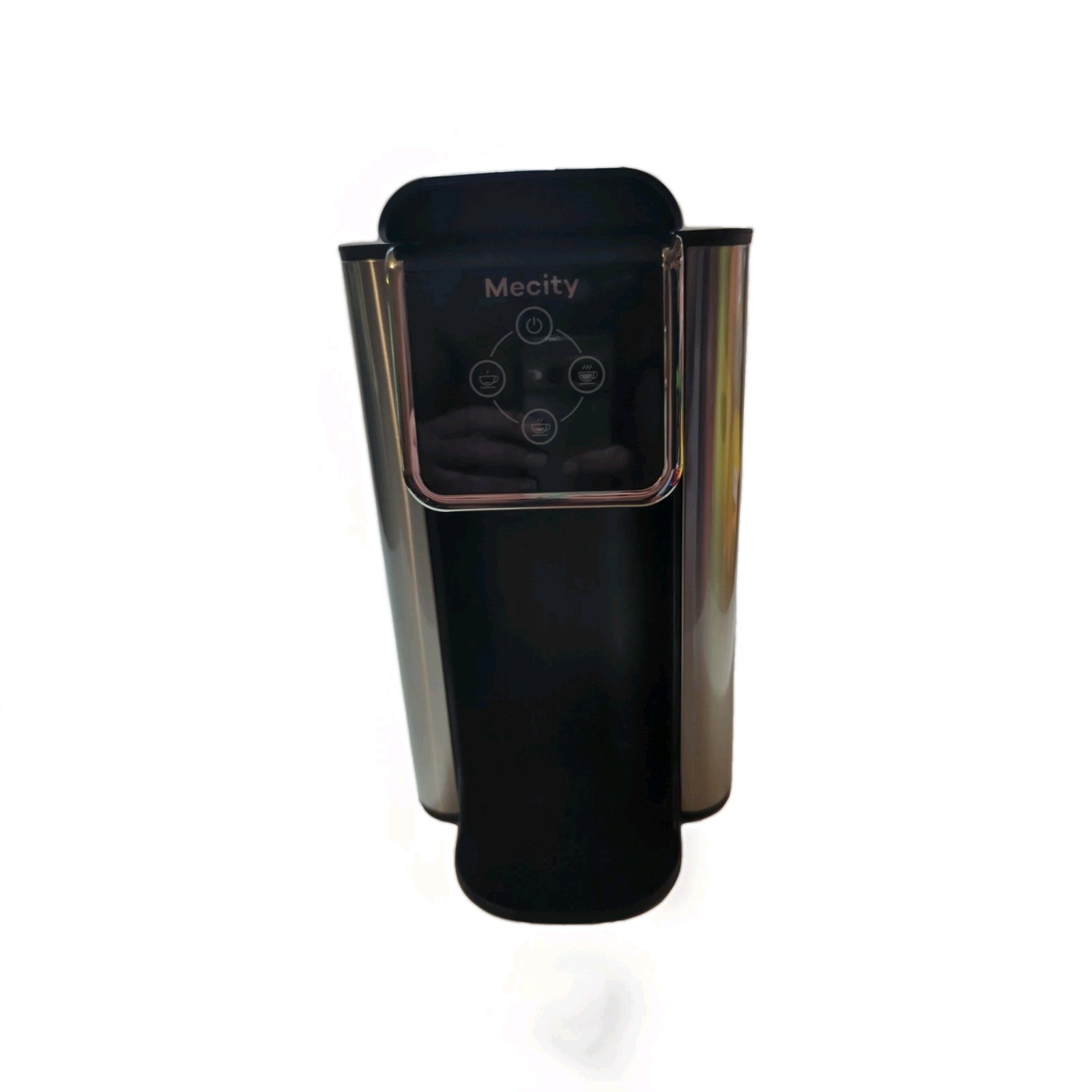 Mecity Coffee Maker Black Silver 1150 Watts 3 In 1 Single Serve. KC101