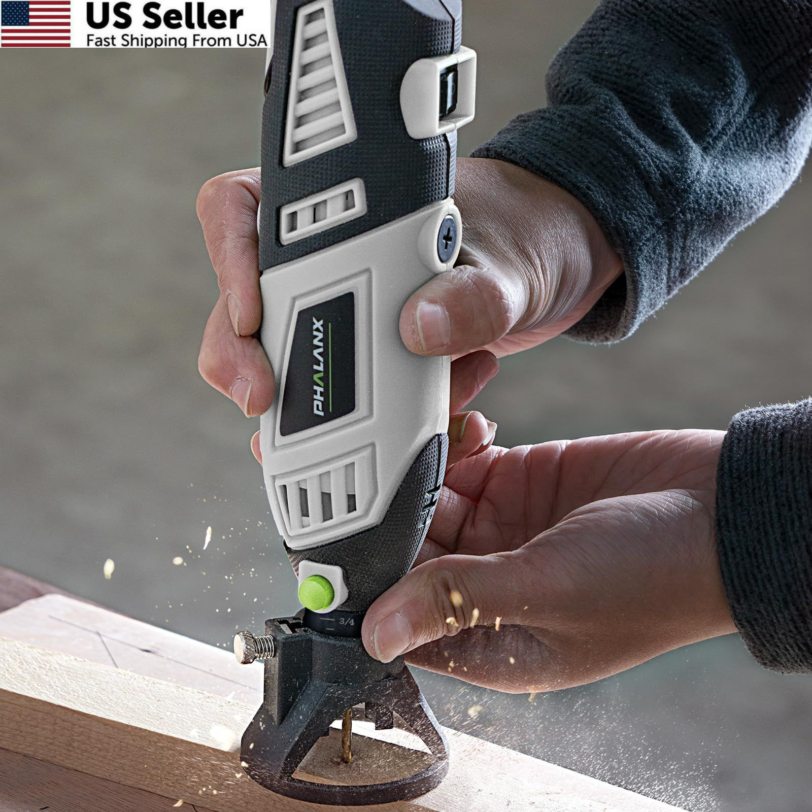 PHALANX 180W Rotary Tool Kit, 1.5-Amp 6 Variable Speed 213pcs