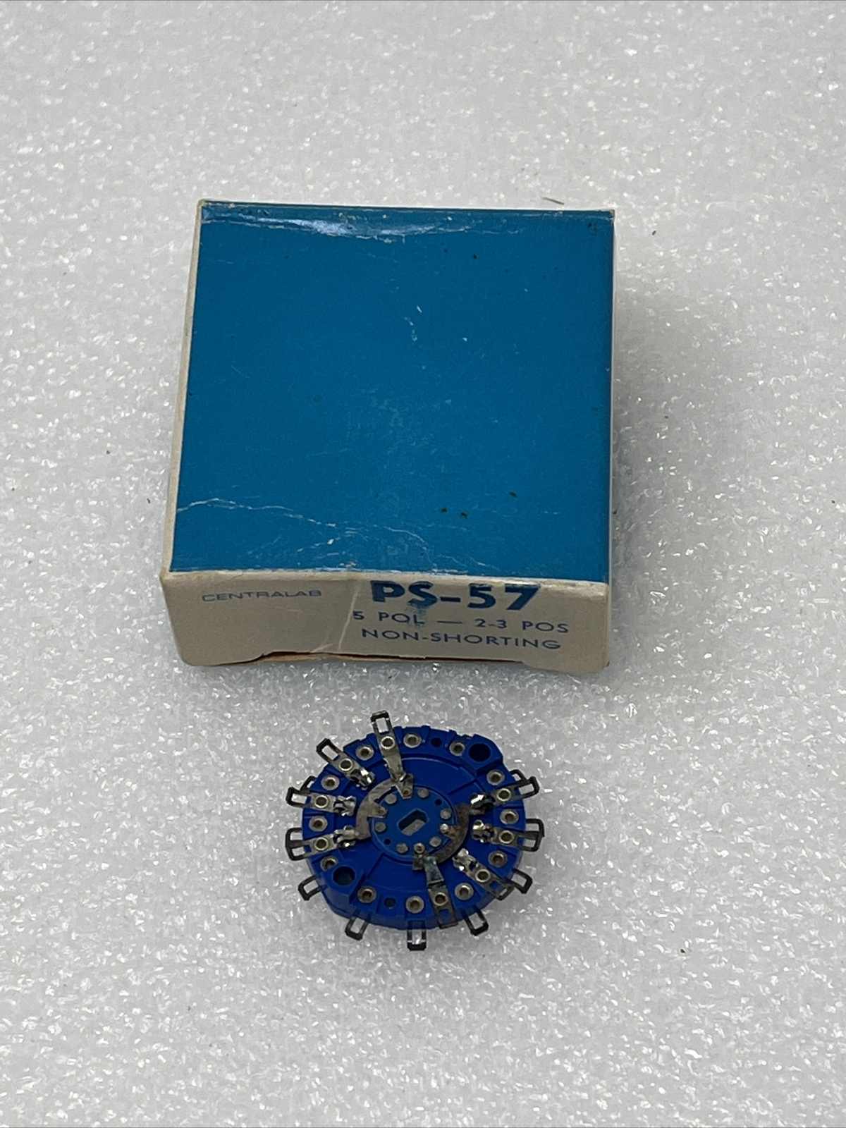 NEW CENTRALAB PS-57 5 POL 2-3 POS NON-SHORTING PS57 PS 57