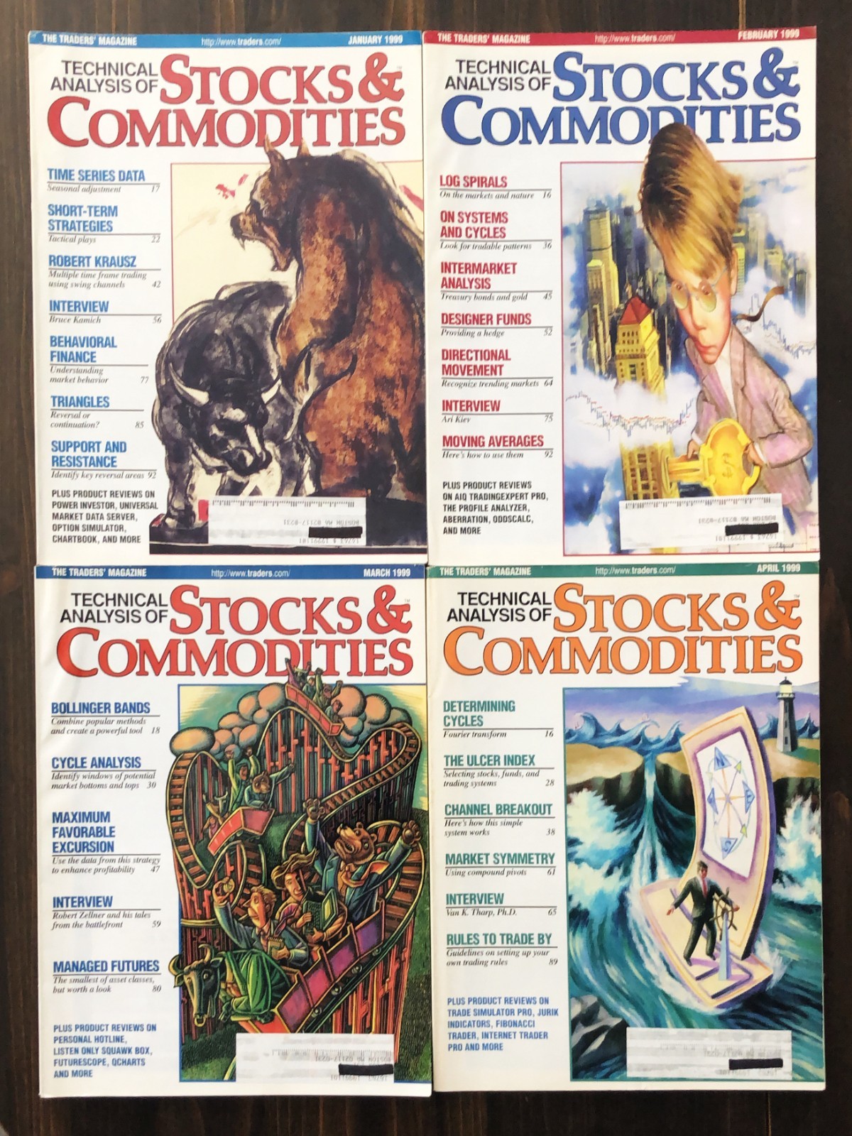 1999 Technical Analysis of Stocks & Commodities Magazine - Lot of 11