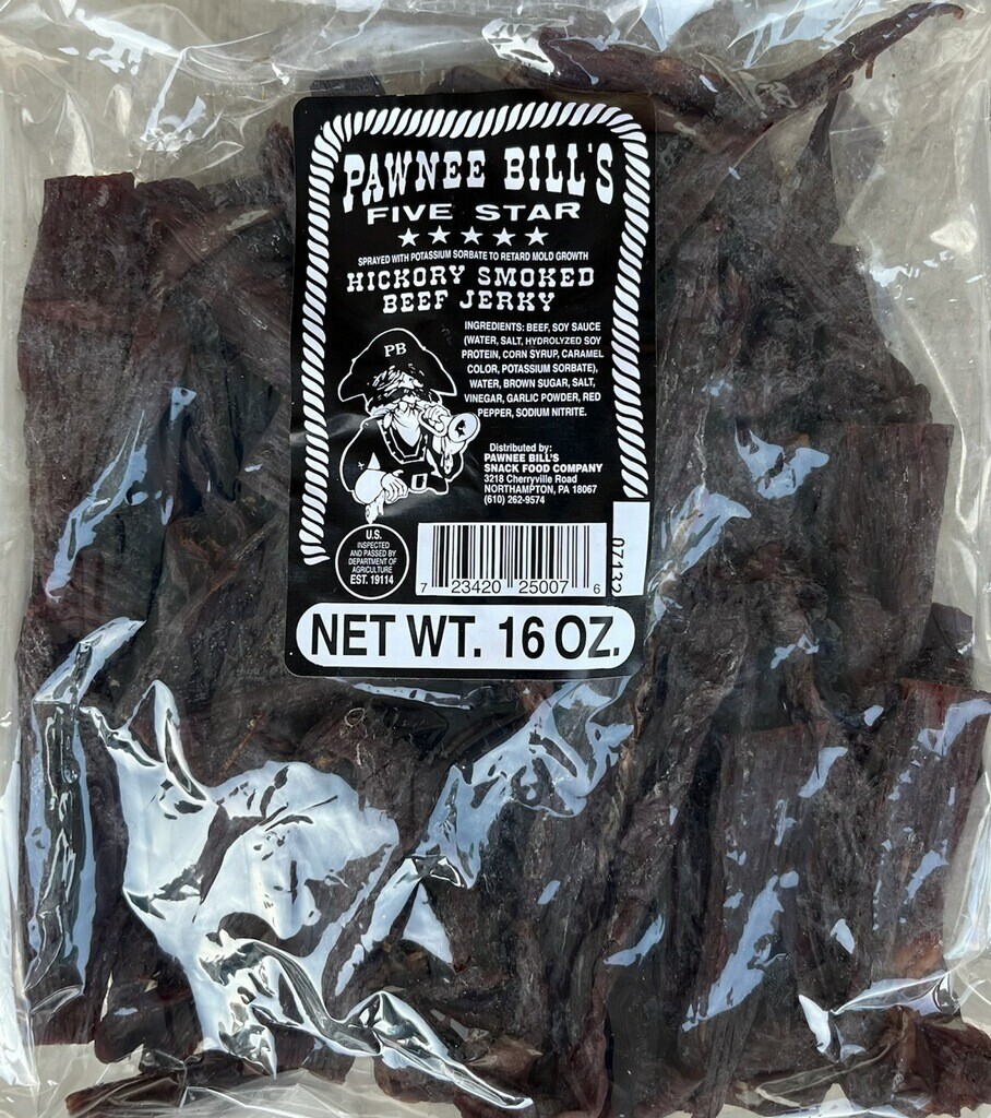 Pawnee Bill 16 oz Original Beef Jerky 2 Bags Free Shipping