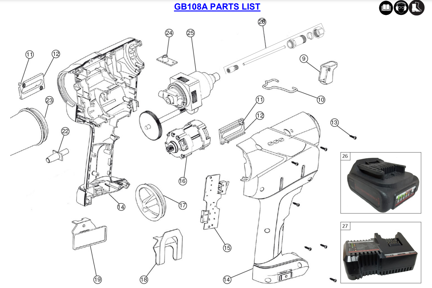 Gage Bilt GB108A Lockbolt Tool