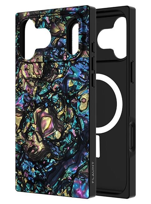 FLAUNT SQUARE Abalone MagSafe Case - iPhone 17 Pro Max - Multi