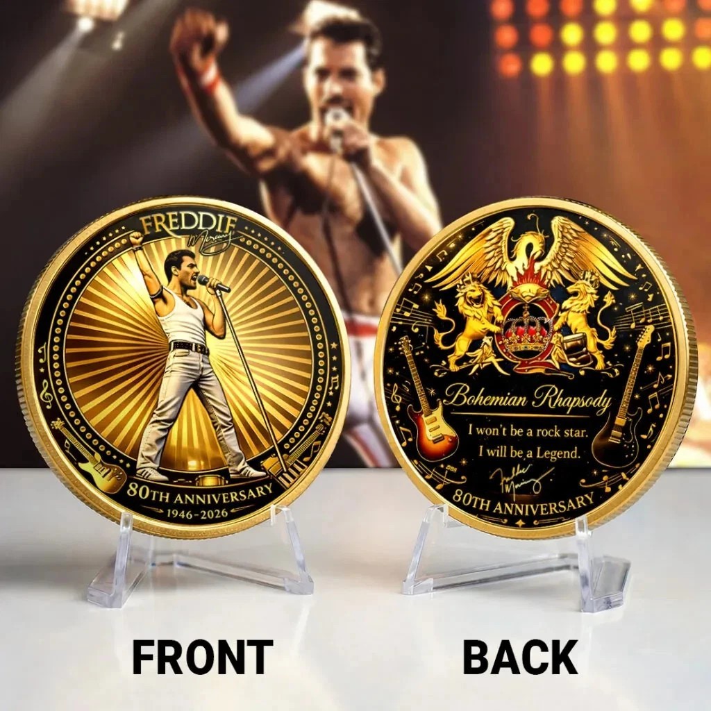 Freddie Mercury 80th Anniversary Commemorative Coin CB0652