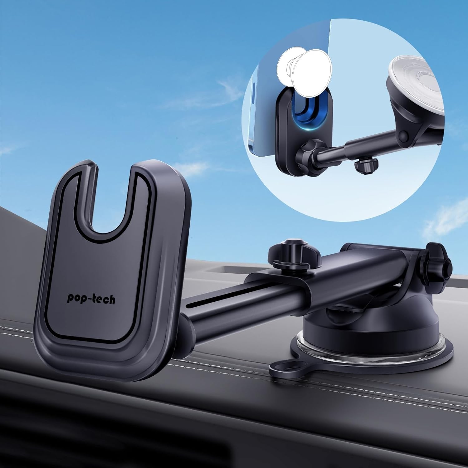 -tech Car Pe Mount for  Soet: Suct Cup Cell Pe Holders