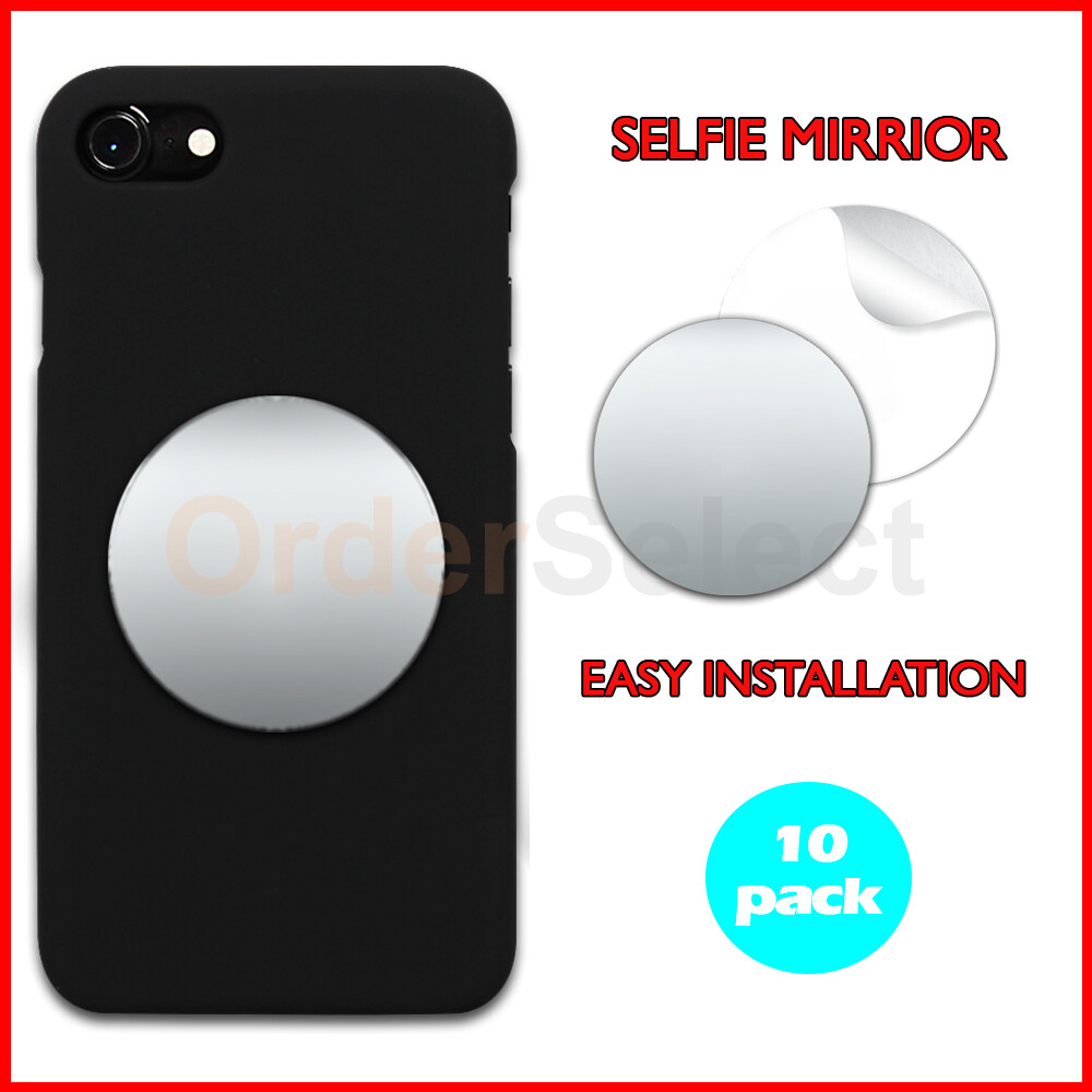 10X Selfie Small Phone Mirror Circle 2" for iPhone 15/15 Plus/15 Pro/ 15 Pro Max