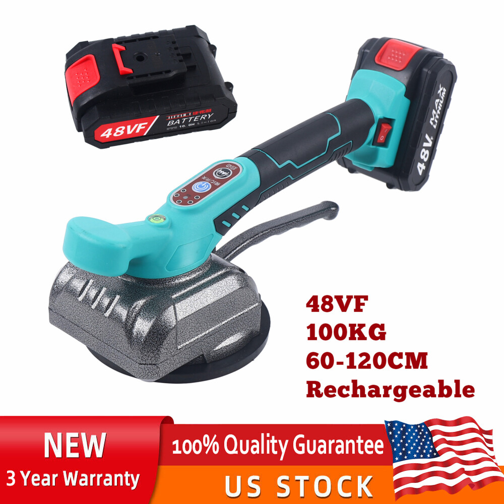 Hand Held Tile Vibrator Suction Tiling Machine with 5-Speed Control & Battery