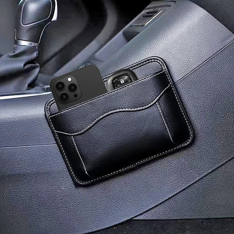 Car Seat Side Pocket Organizer Pu Leather Storage Pocket Pouch Cell Phone