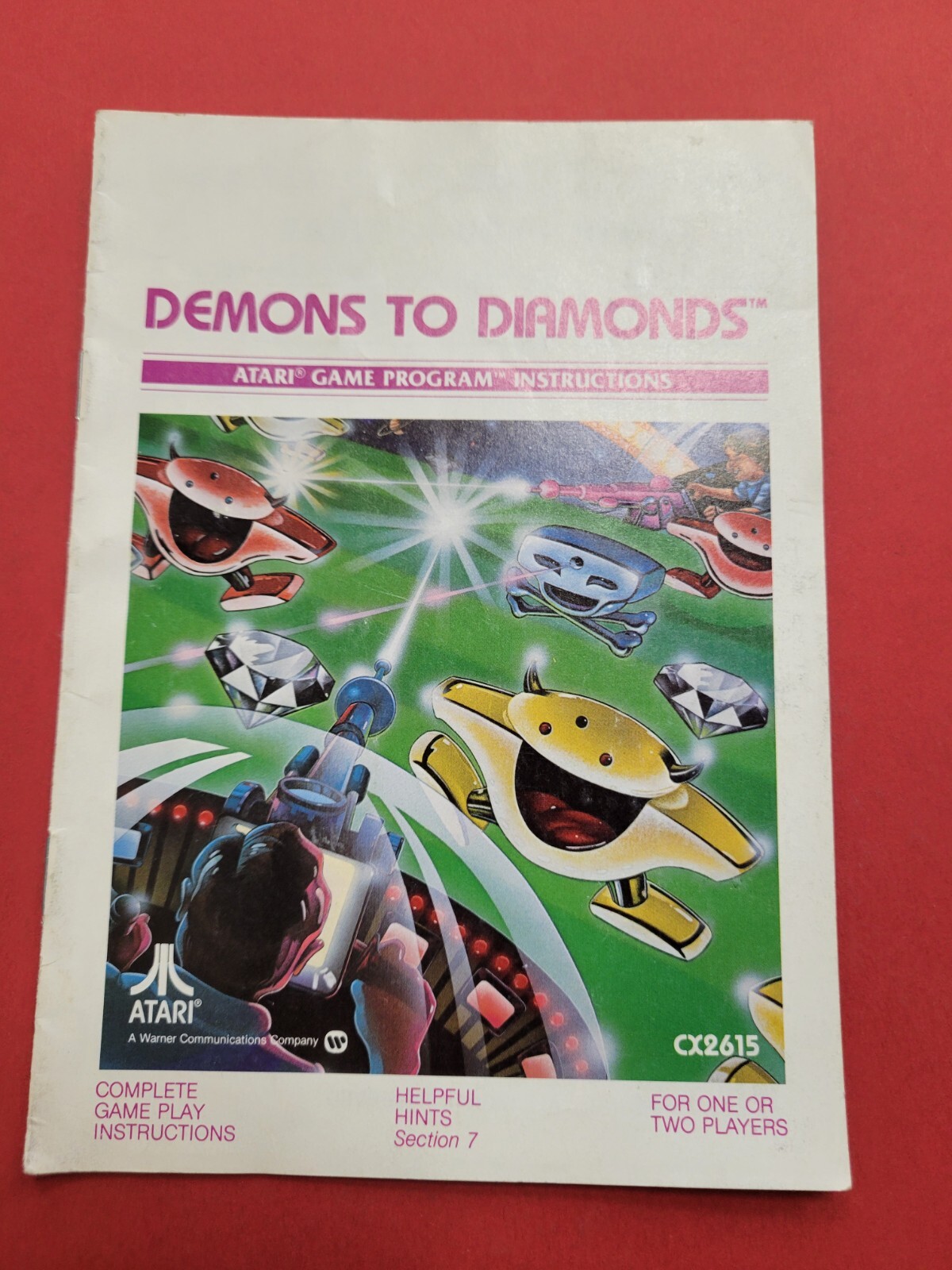 1982 ATARI Demons To Diamonds game instructions catalog
