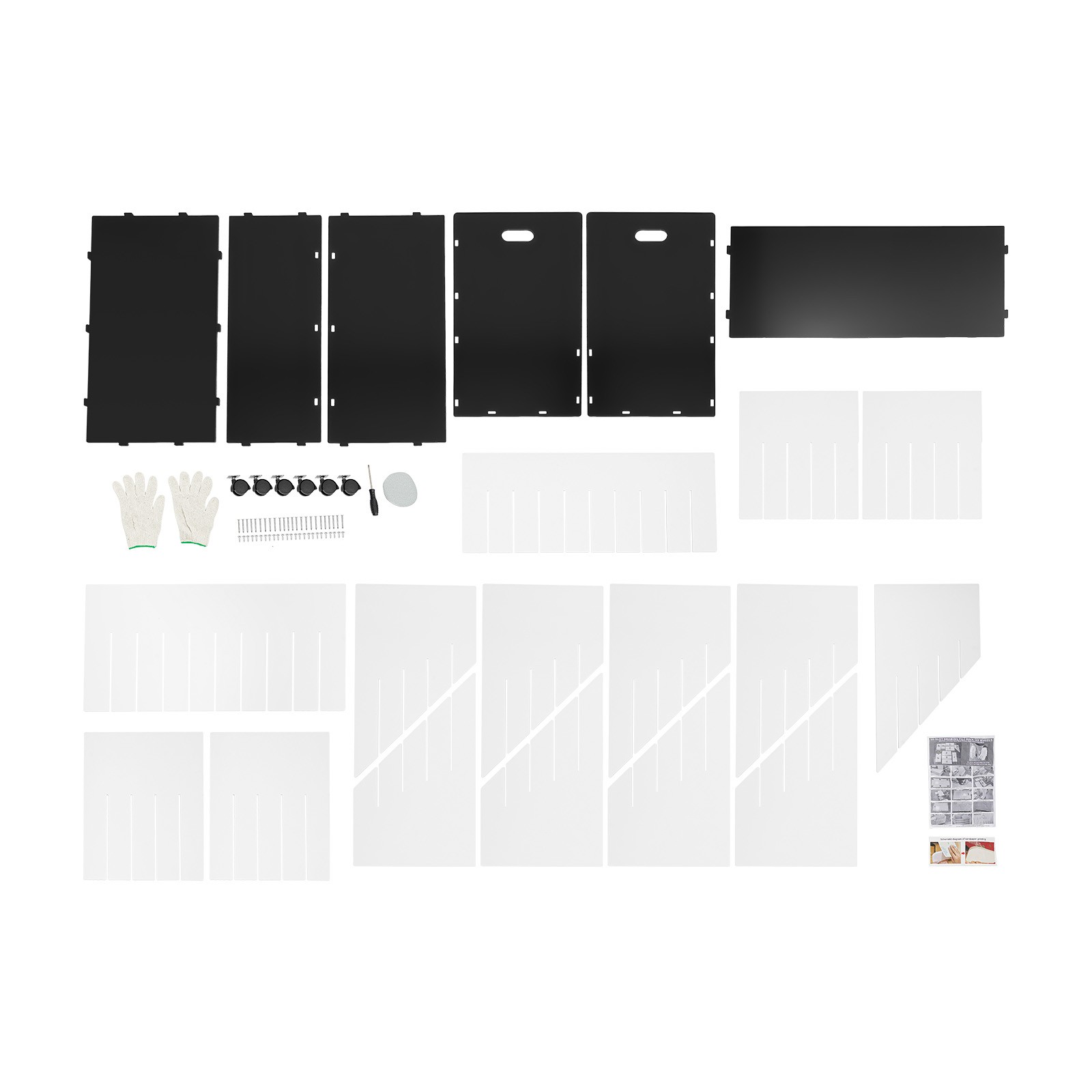 50-slot Blueprint Organizer Roll File Storage Holder Movable Roll File Cart