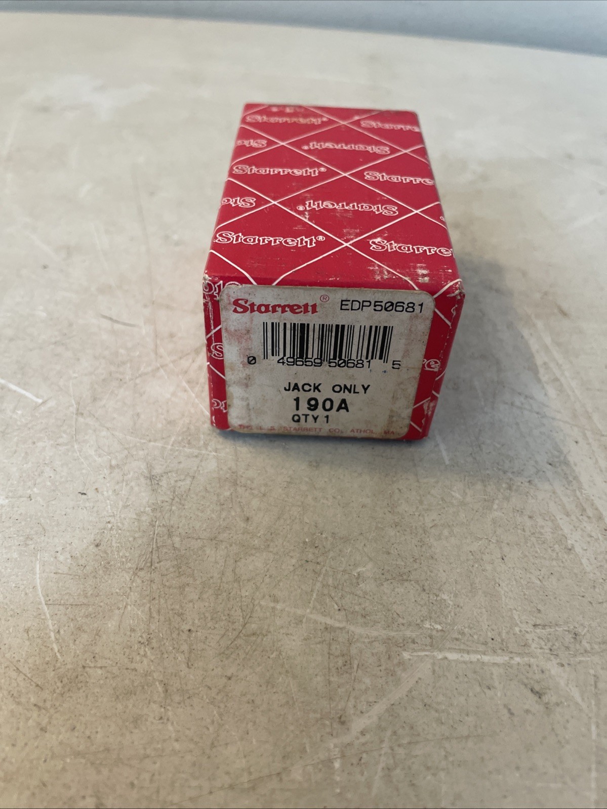 Starrett Machinist Jack Screw 190A Setup Work Holding Tool W/ 1” Extension