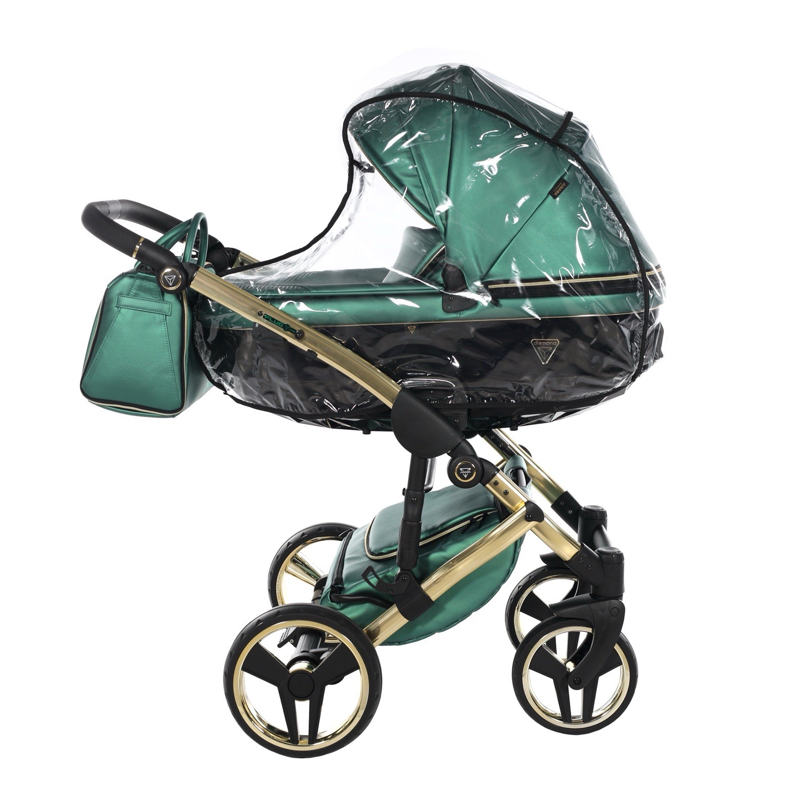 Junama Diamond Stroller Green/Black/Gold