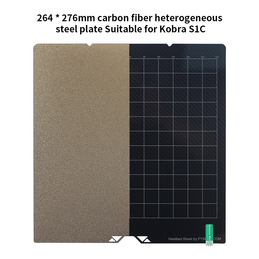 3D Printer for 264*276mm Carbon Fiber PET PEI Sheet Steel Plate for S1C/Kobra 3