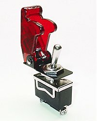 Safety Toggle Switch Spst 20 Amp"Transparent Red"