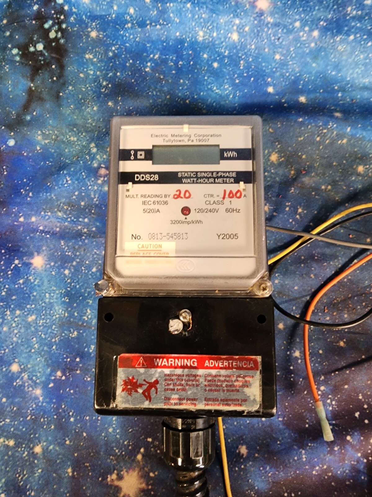 Electric Metering Corp. Static Single Phase Hour Watt Meter DDS28