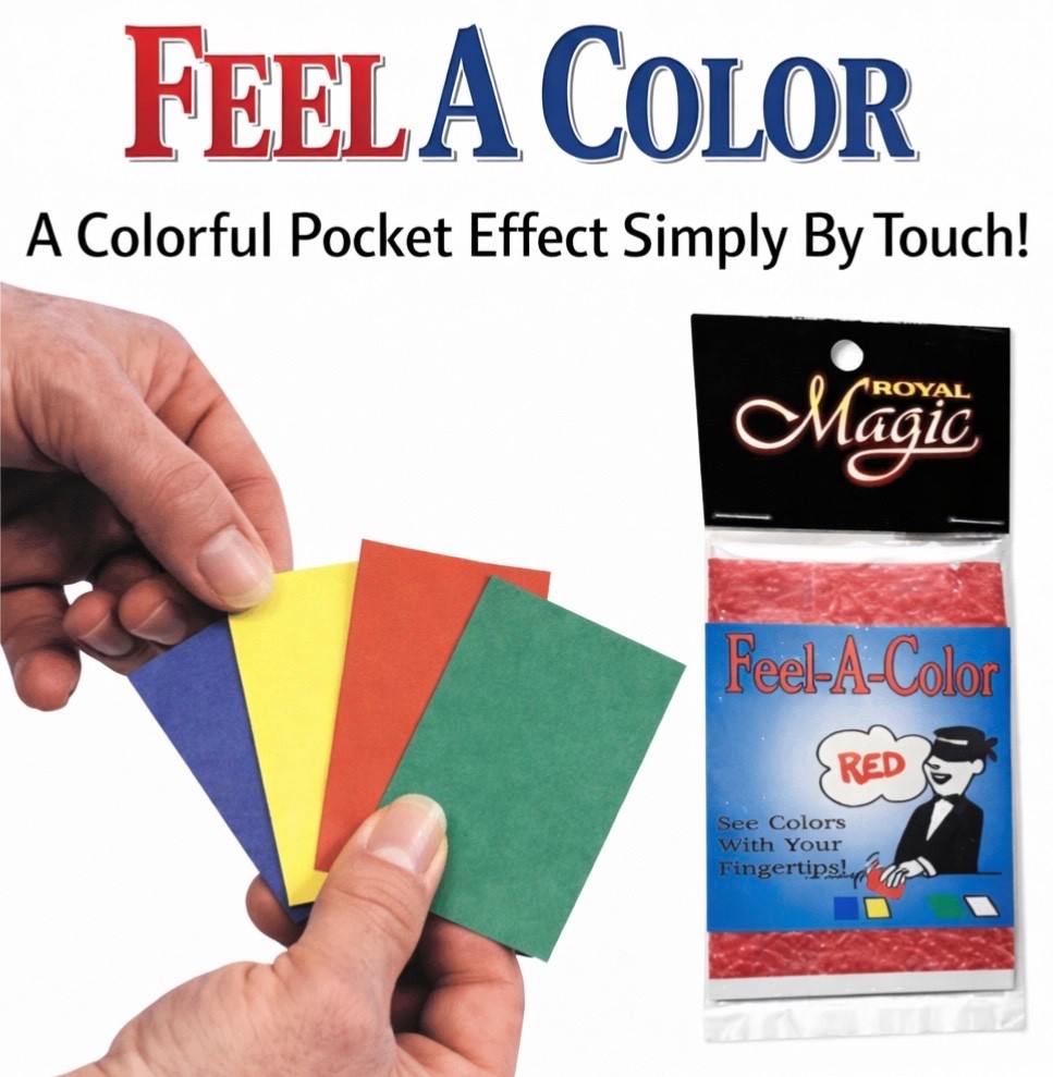 FEEL A COLOR Mental Royal Magic Trick Card Prediction Touch Mind Reading Pocket