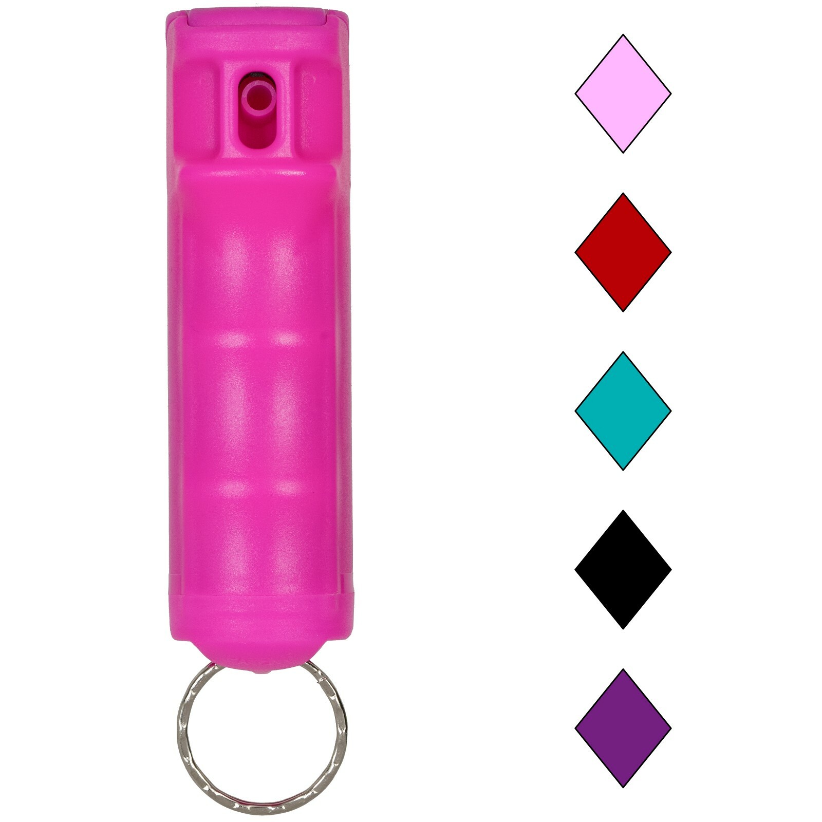 2 Police Magnum pepper spray .50oz hot pink flip top keychain defense protection