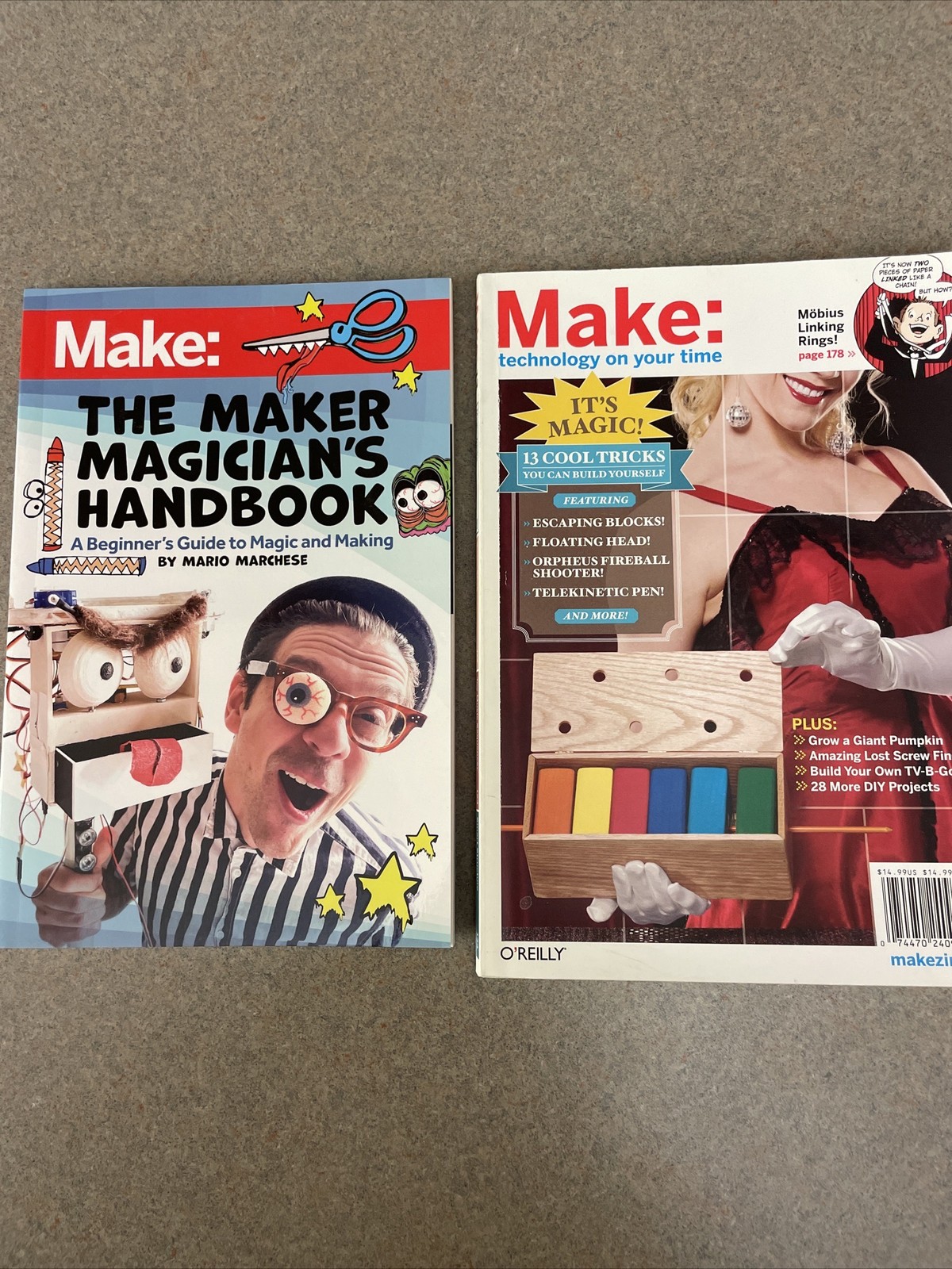 Make: The Maker Magician's Handbook Mario Marchese Make: vol 13 magazine tricks