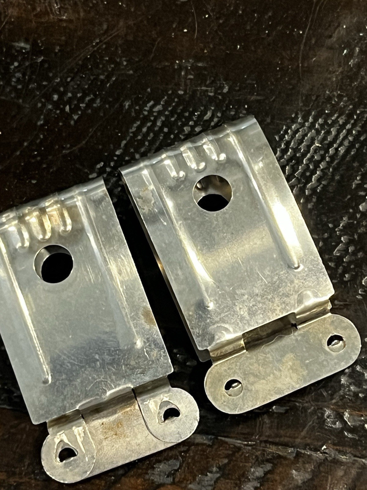 2 Vintage Stainless Film Drying Clips Darkroom Photography