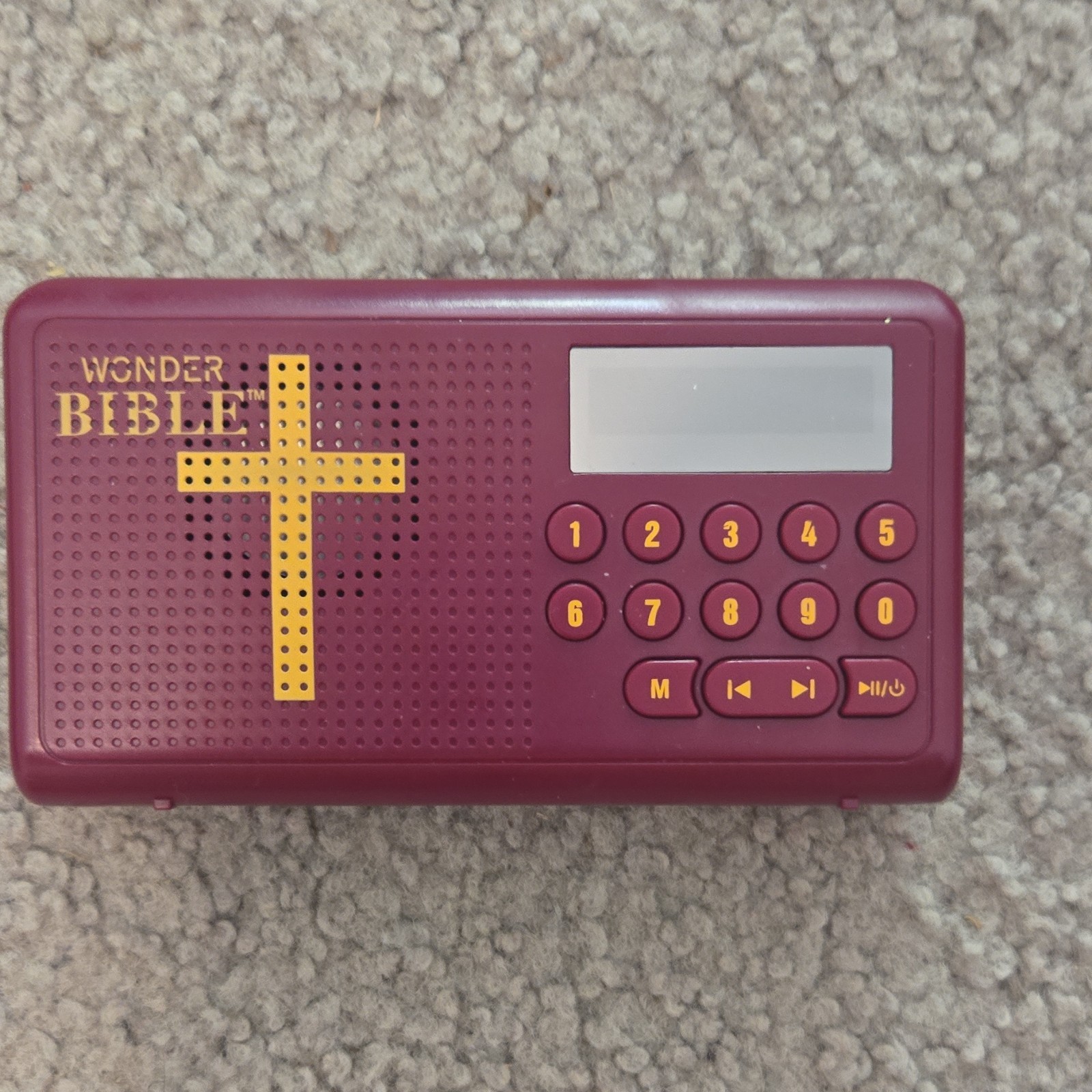 Wonder Bible Audio Player Red with Chapter Codes Christian Religious Device