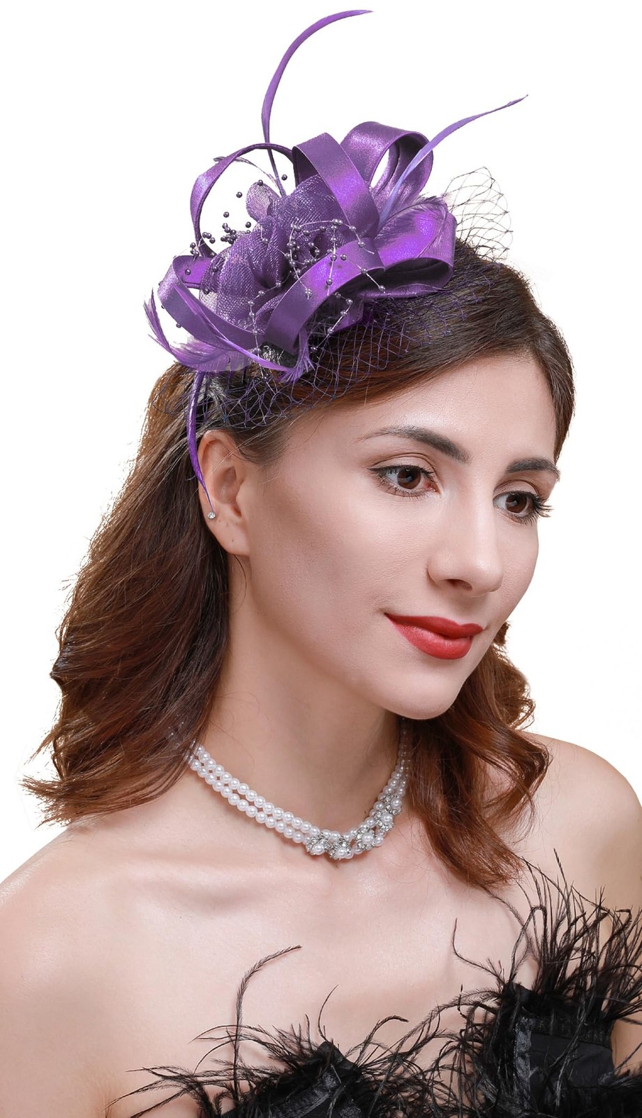 Cizoe Fascinators Hats for Women Kentucky Derby Headpiece Tea Party Hats Feat...