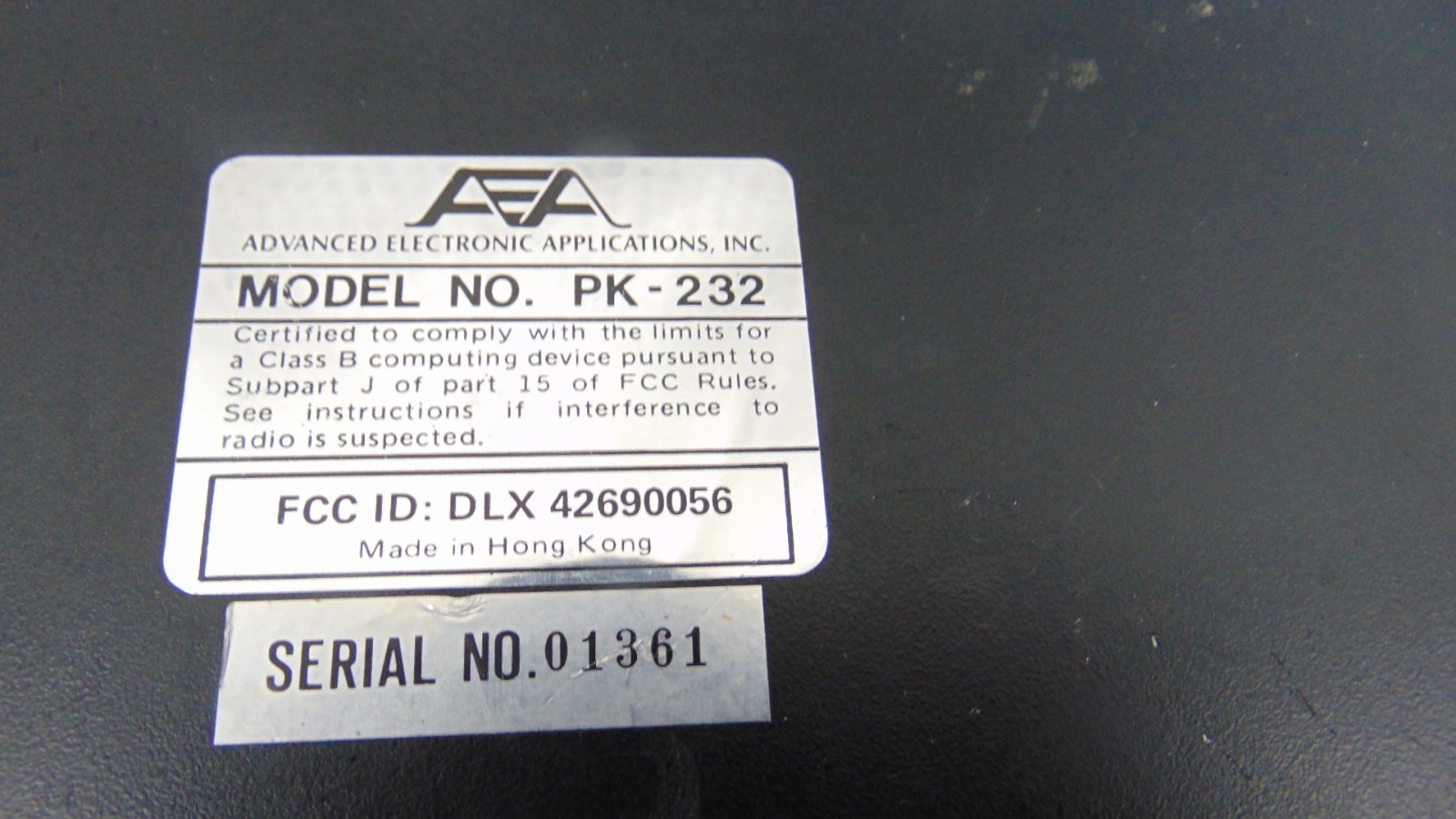 AEA PK-232MBX MULTIMODE TNC DATA CONTROLLER With Cables