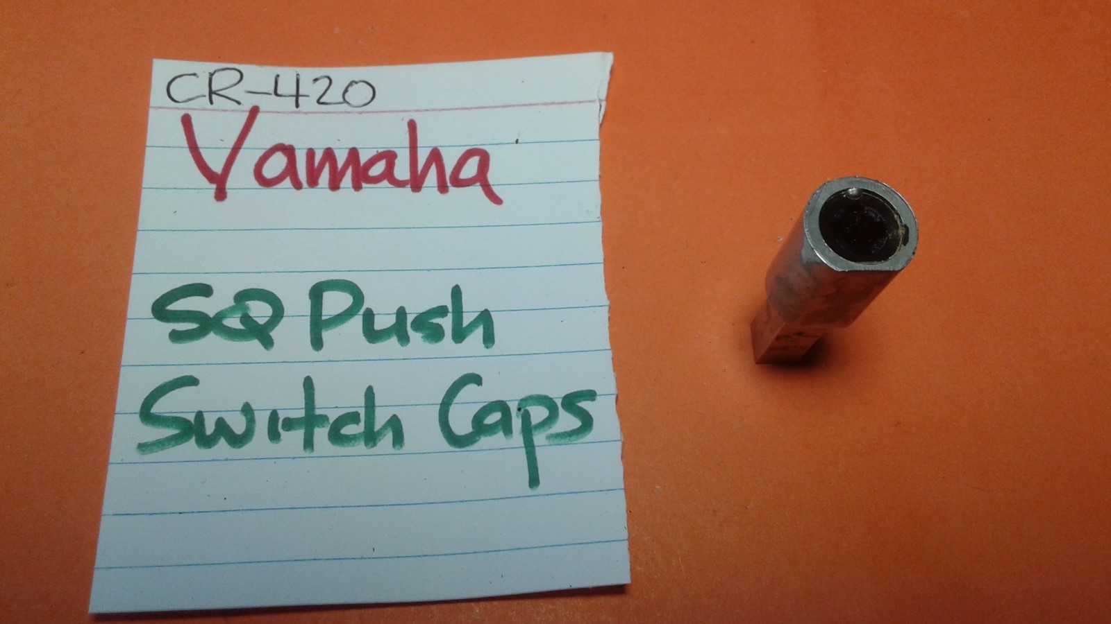 📈YAMAHA CB081690 PUSH SWITCH CAP SQ HEAD CR-420 STEREO RECEIVER