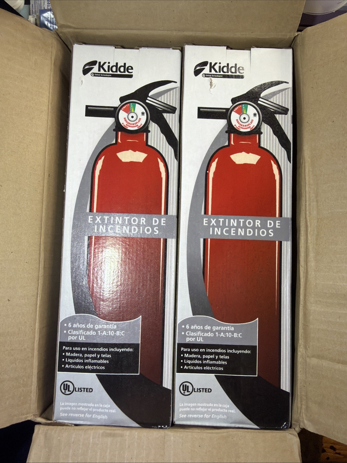 Kidde Pro 210 Commercial Fire Extinguisher, 2-A:10-B:C, PRO-4MP-1, 2 Pack $104