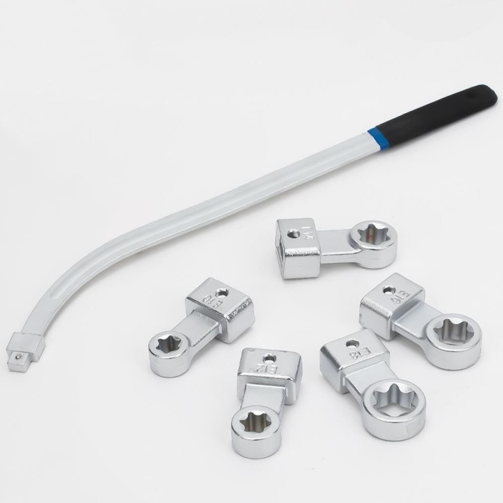Engine Timing Belt Tensioning Tool Set with Multiple Adapters for Car Repair