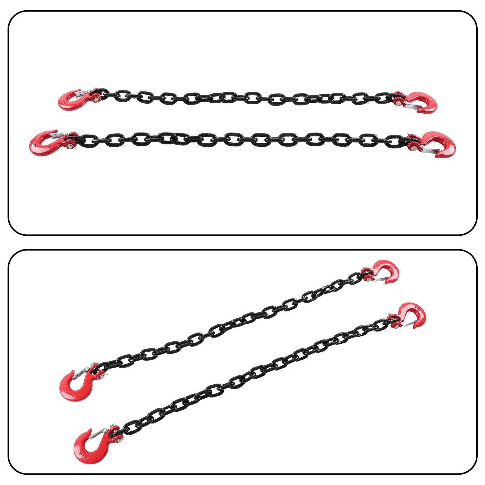G80 Tow Chains Trailer Safety Chains With G70 3/8" × 36 " Double hook