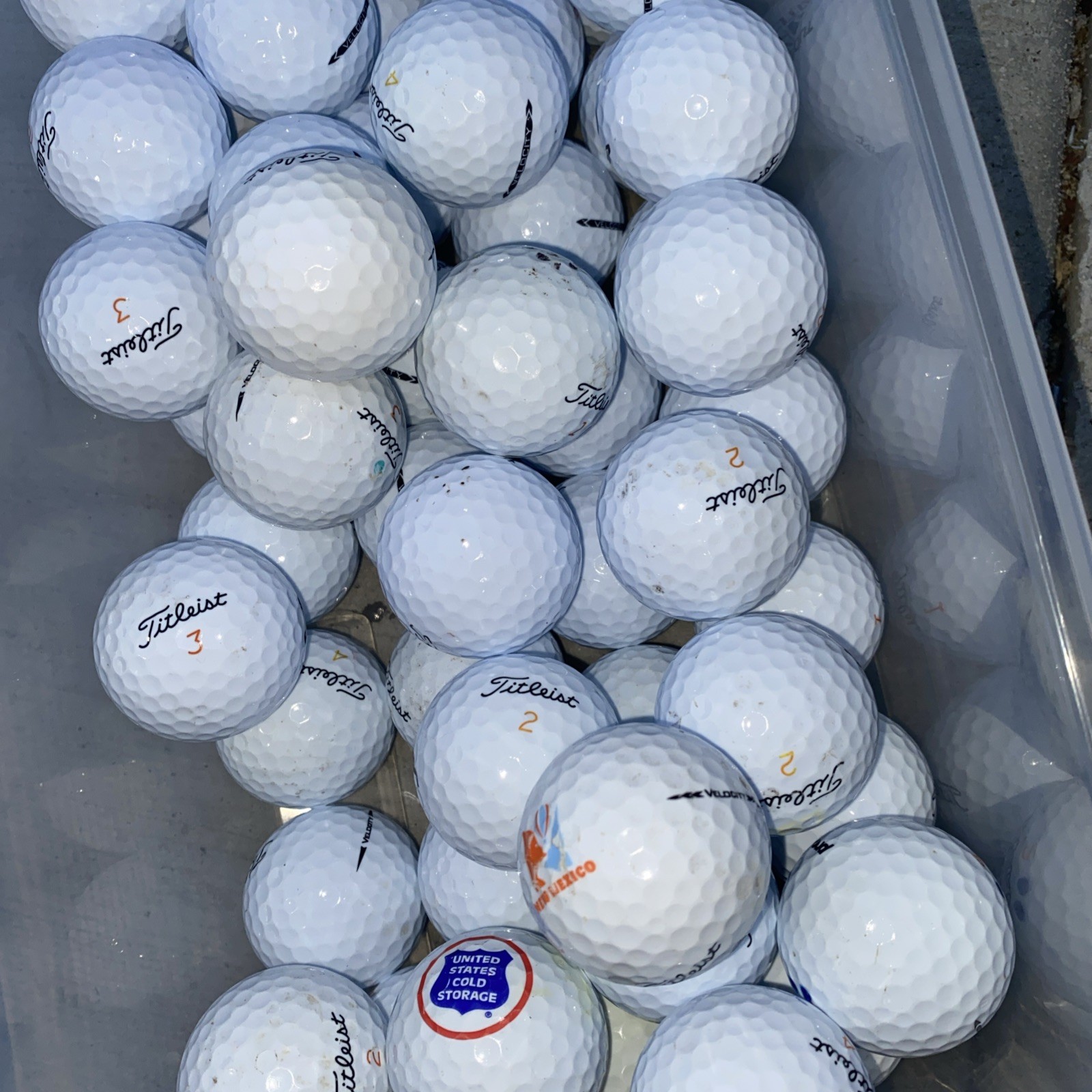 50 Titleist Velocity Golf Balls