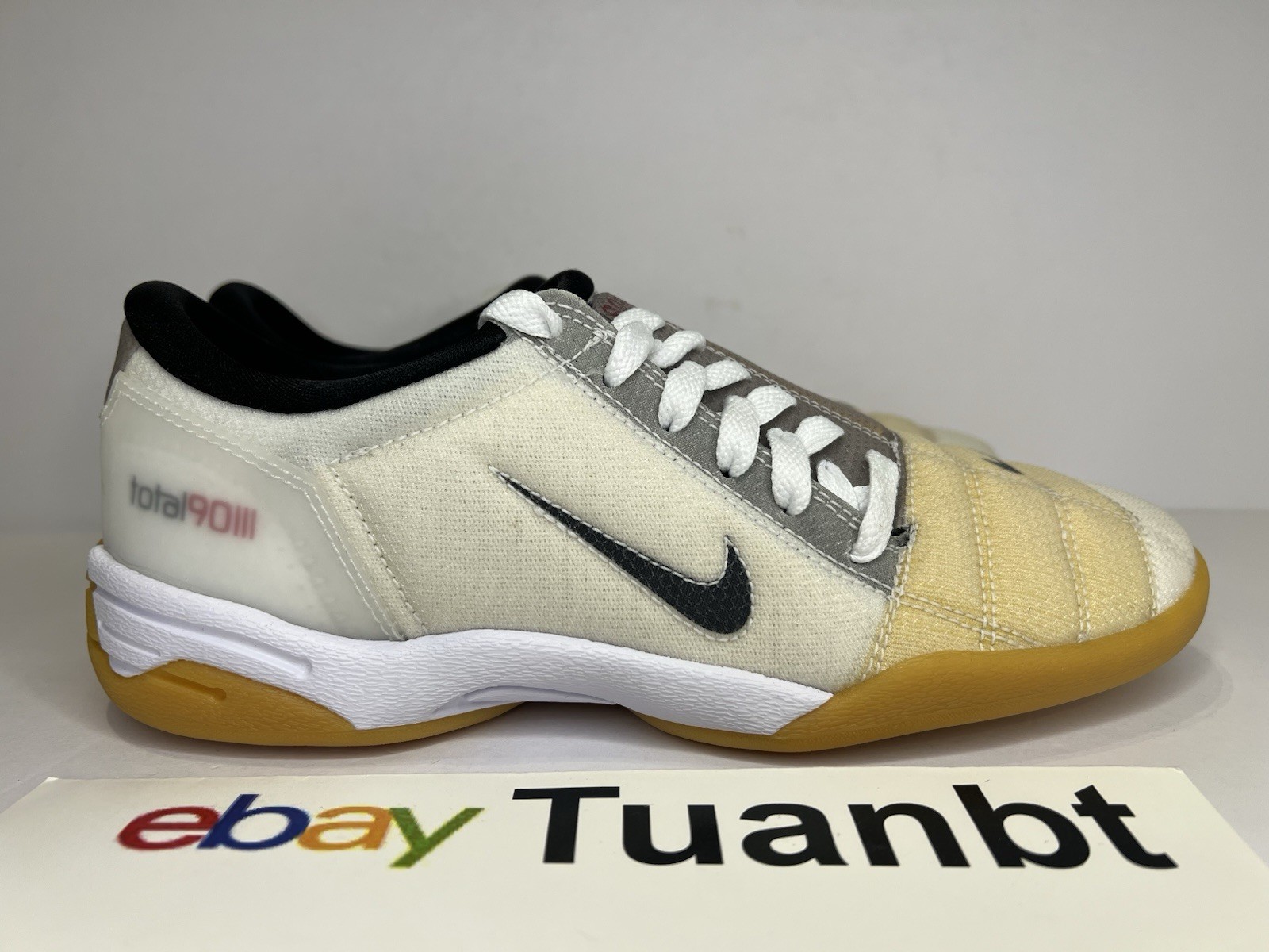 BRAND NEW Nike Total 90 3 SP Men's Soccer Indoor White/Black/Gum IB8182-100
