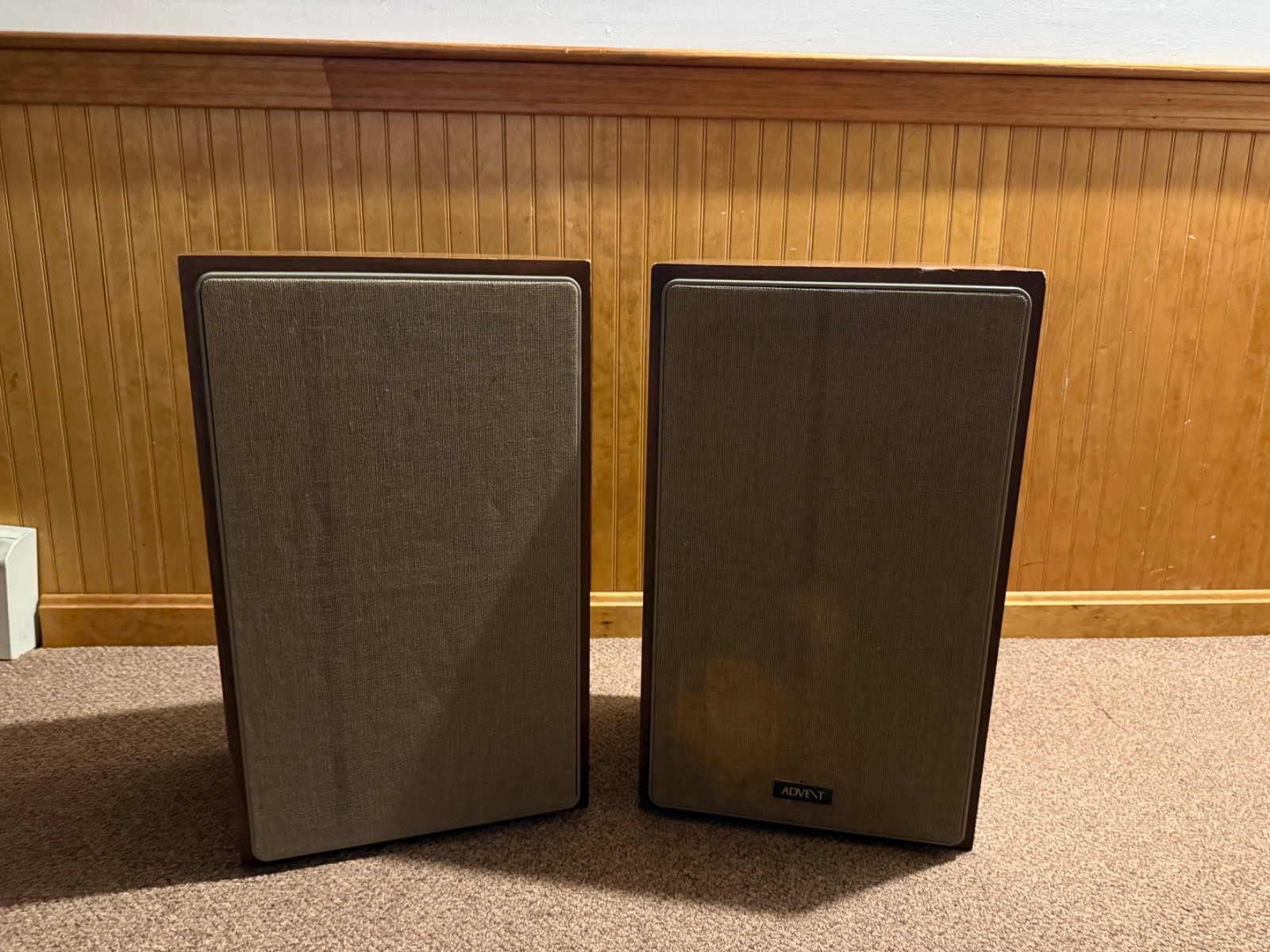 Vintage Advent Series 1 Loudspeaker Speaker Solid Wood Designed By Kloss