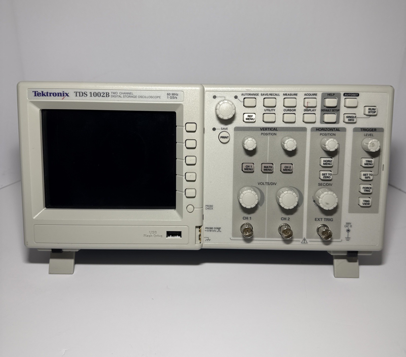 Tektronix TDS1002B Oscilloscope 40MHz 2CH 500Ms/s TPP0101 pcs (0059)