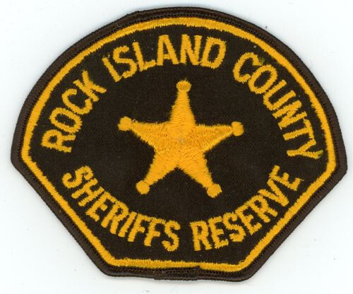 ILLINOIS IL ROCK ISLAND COUNTY SHERIFF RESERVE OLD VINTAGE SHOULDER PATCH POLICE