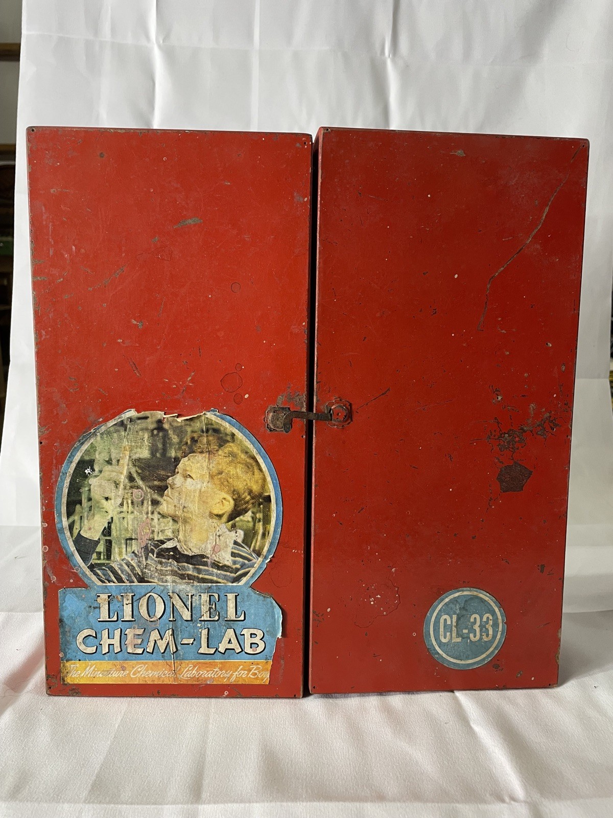 Vtg Lionel Chem-Lab CL-33 Chemistry Set Complete In Case / Box 1941 Rare